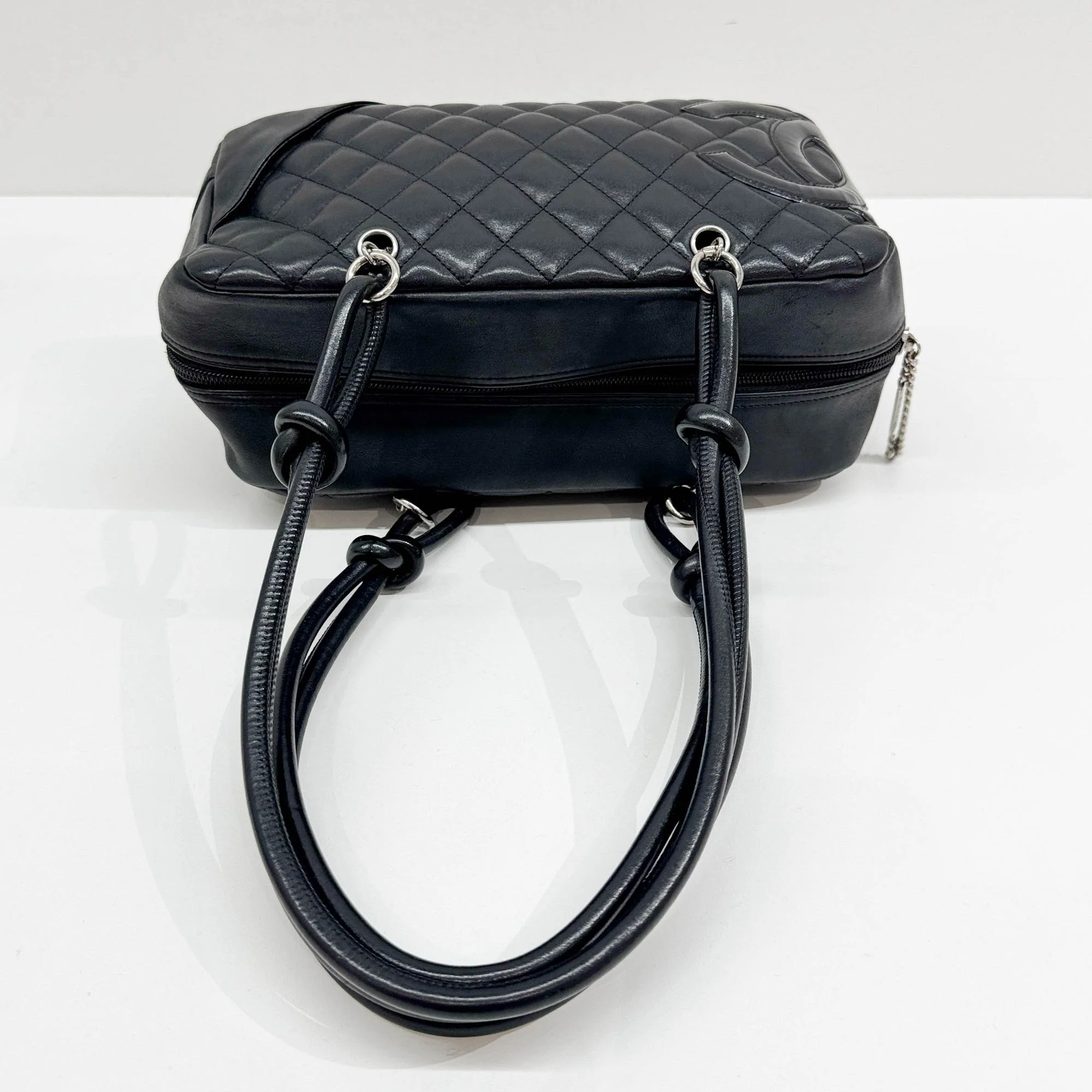 Cambon 2010-2011 Black Leather Shoulder Bag - Image 6