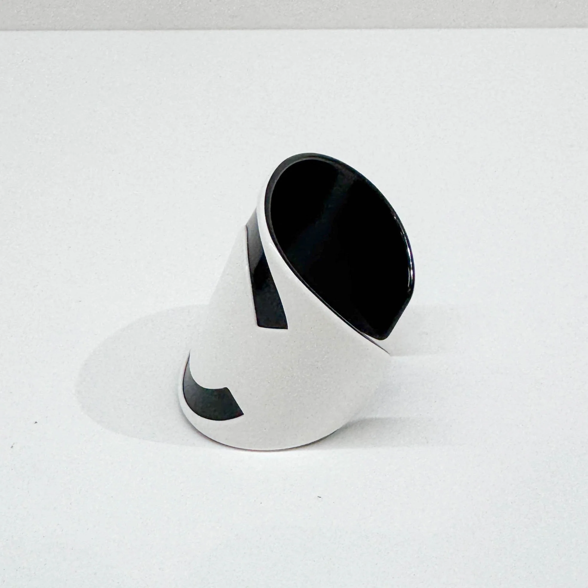 Chanel Logo Black & White Plastic Bangle - Image 6