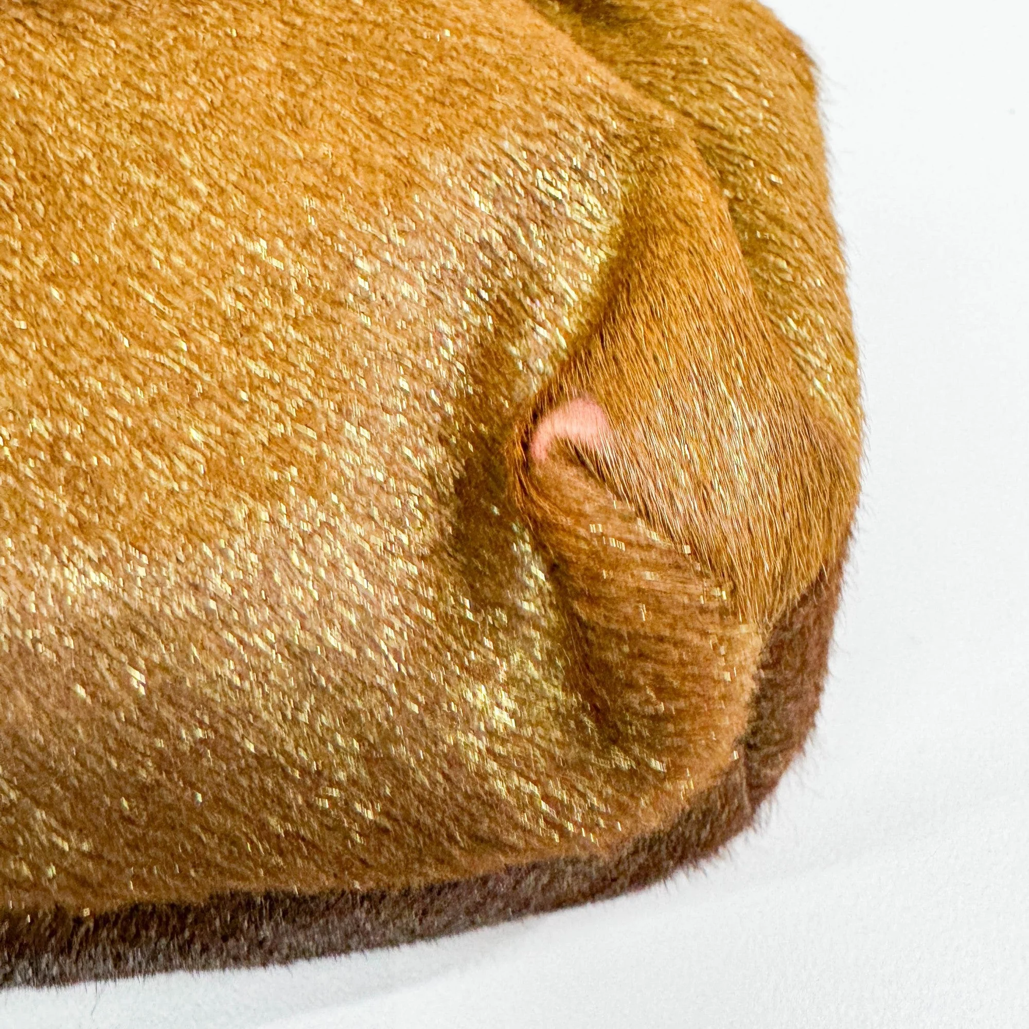 Chef Brown & Gold Pony Hair Shoulder Bag - Image 15