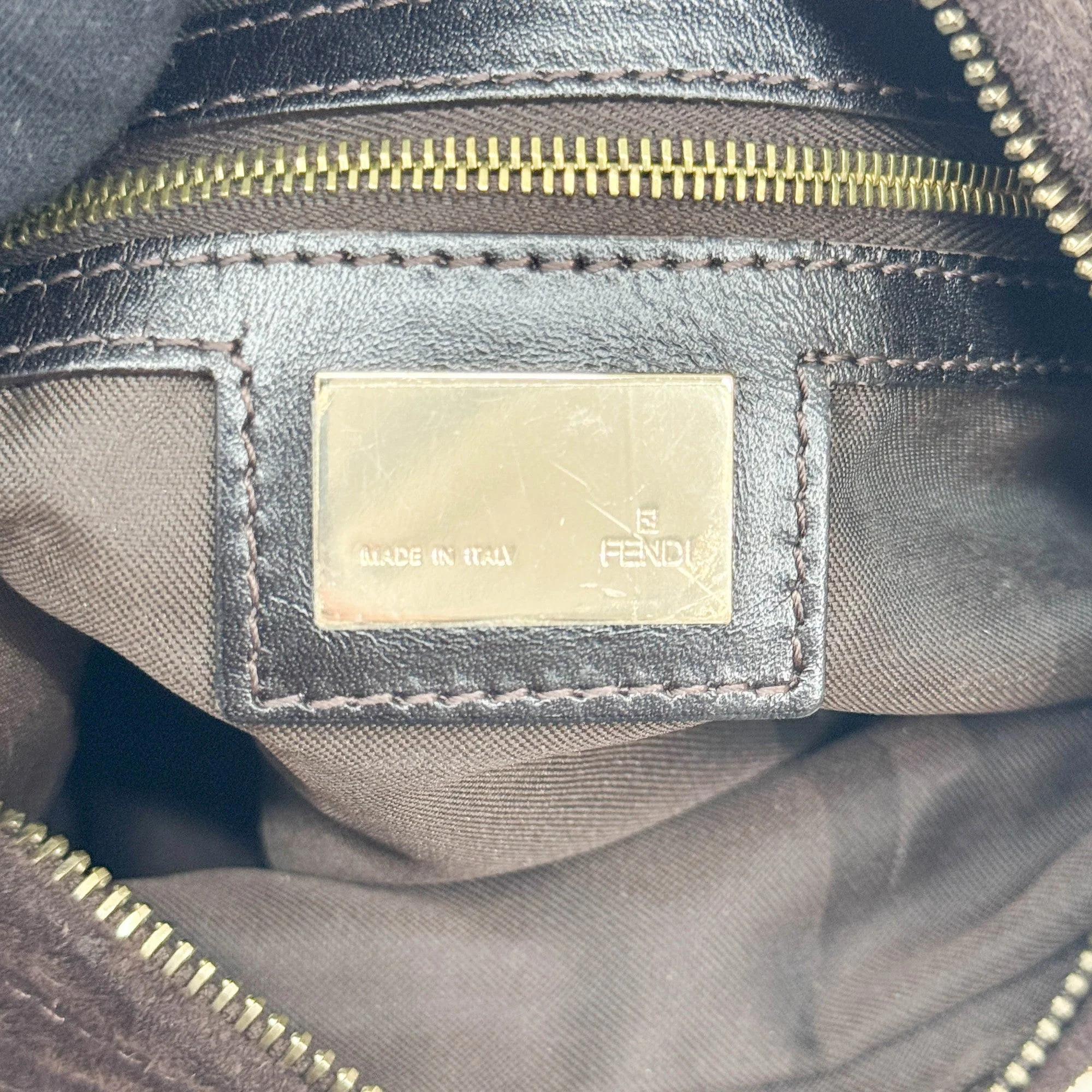 Chef Brown Suede Shoulder Bag - Image 17