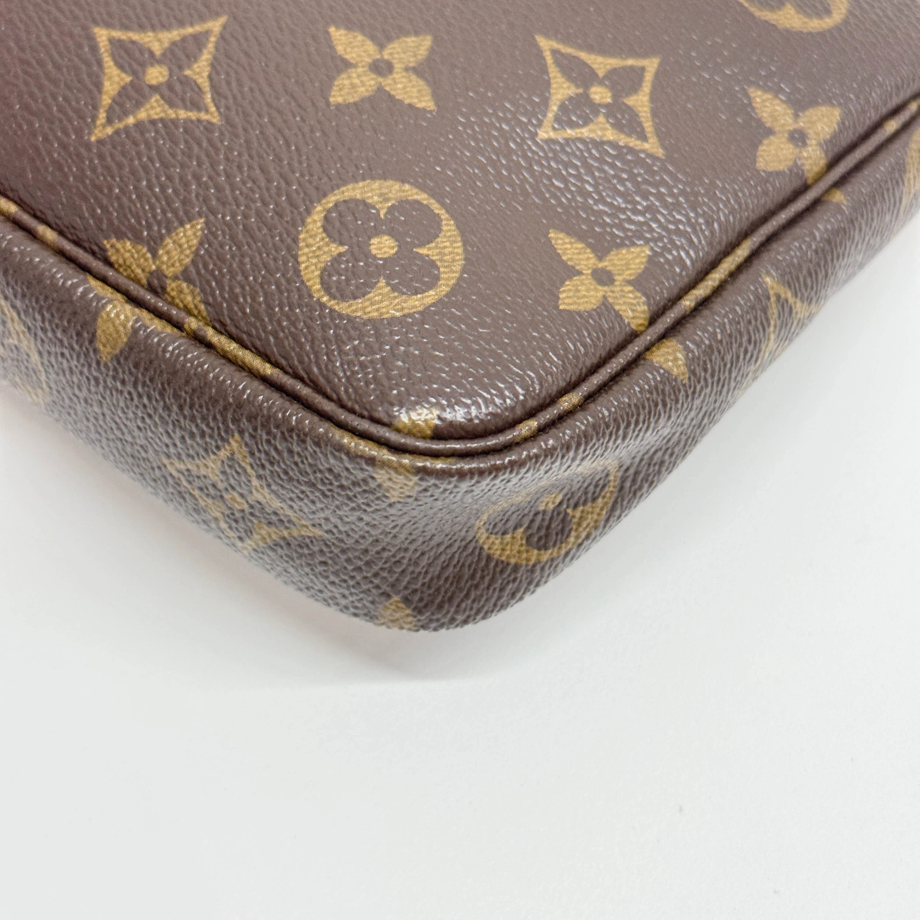 Cherry Mon Cherie Brown Monogram Canvas Pochette Shoulder Bag - Image 10