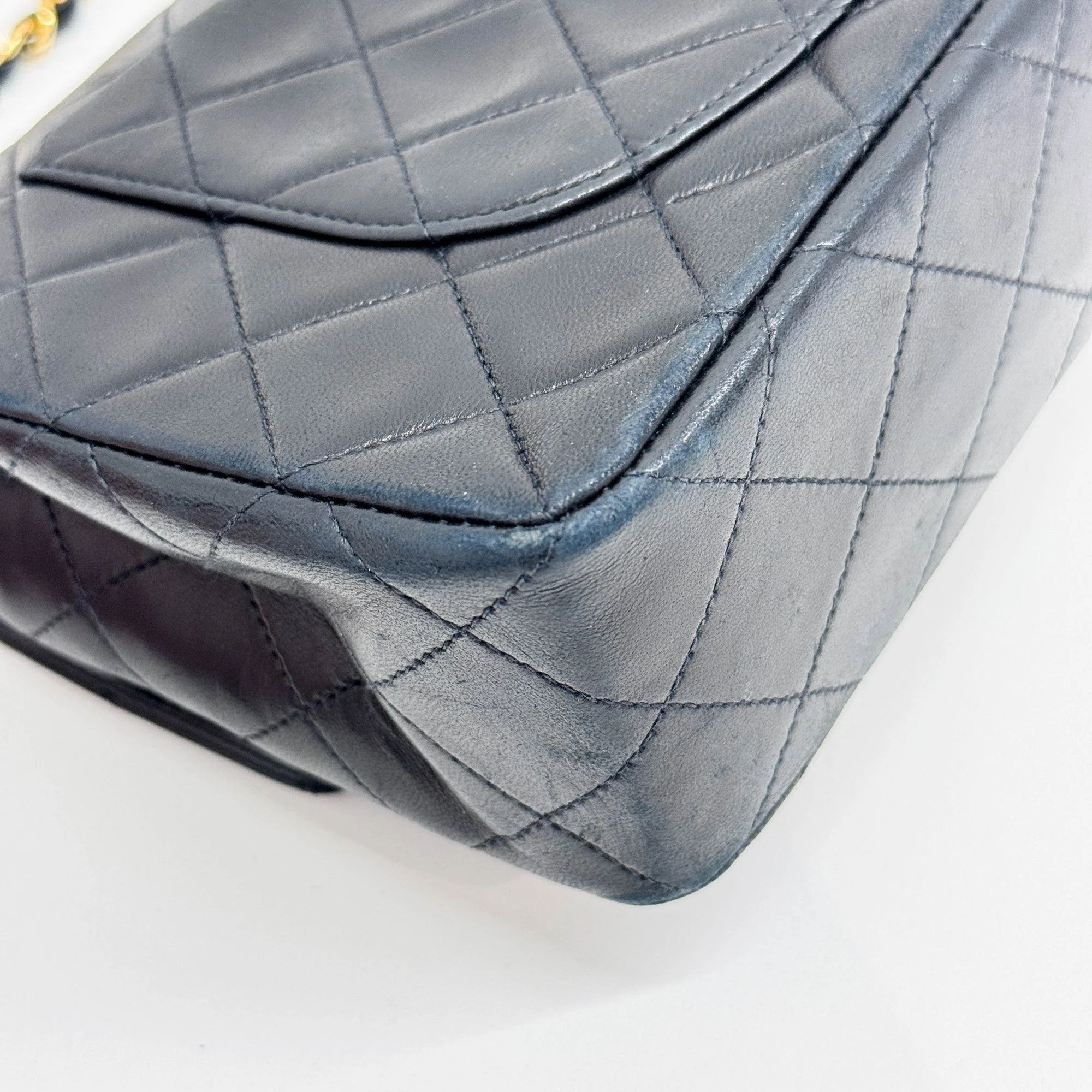 Classic Double Flap 2012 Matelasse Black Leather Shouder Bag - Image 11