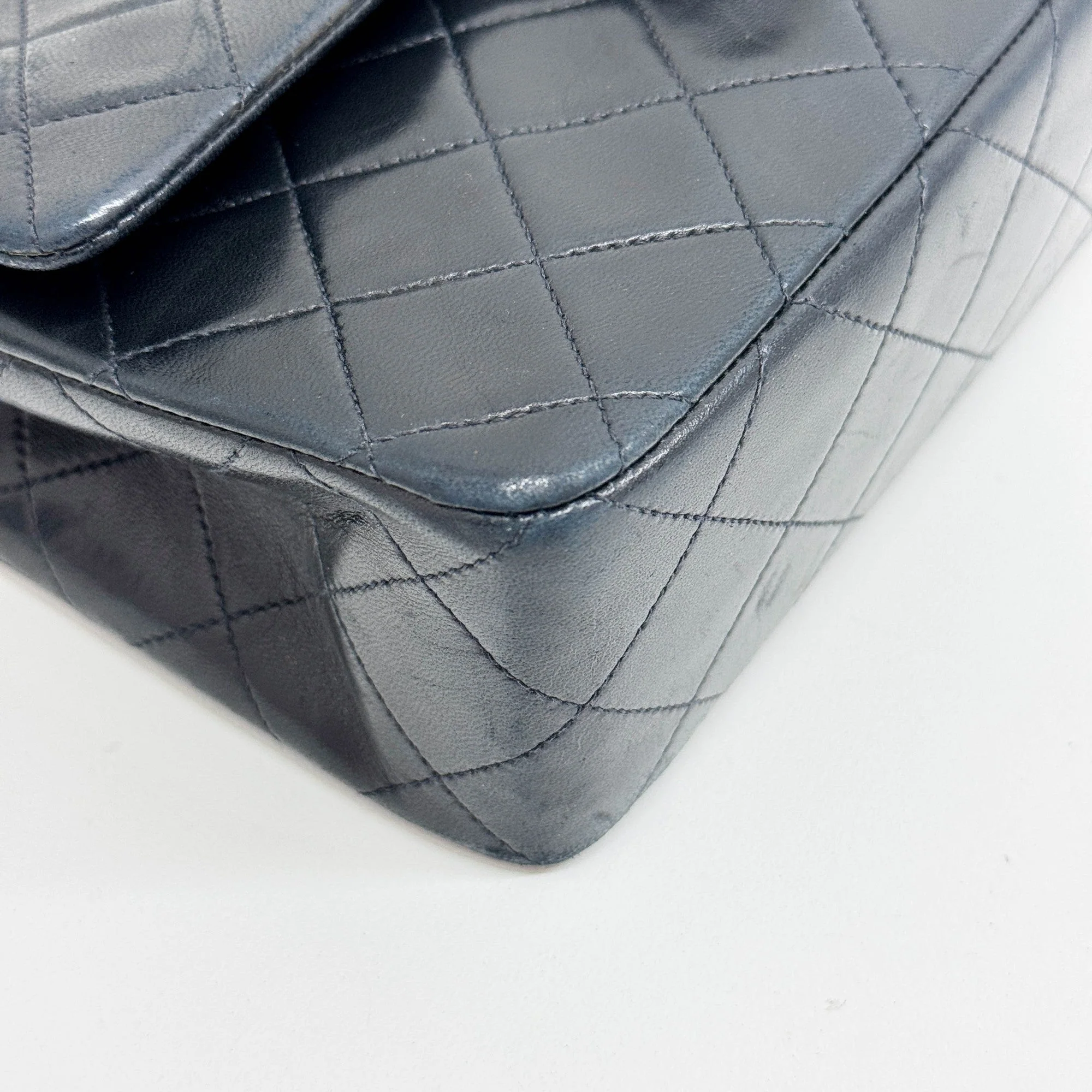 Classic Double Flap 2012 Matelasse Black Leather Shouder Bag - Image 8
