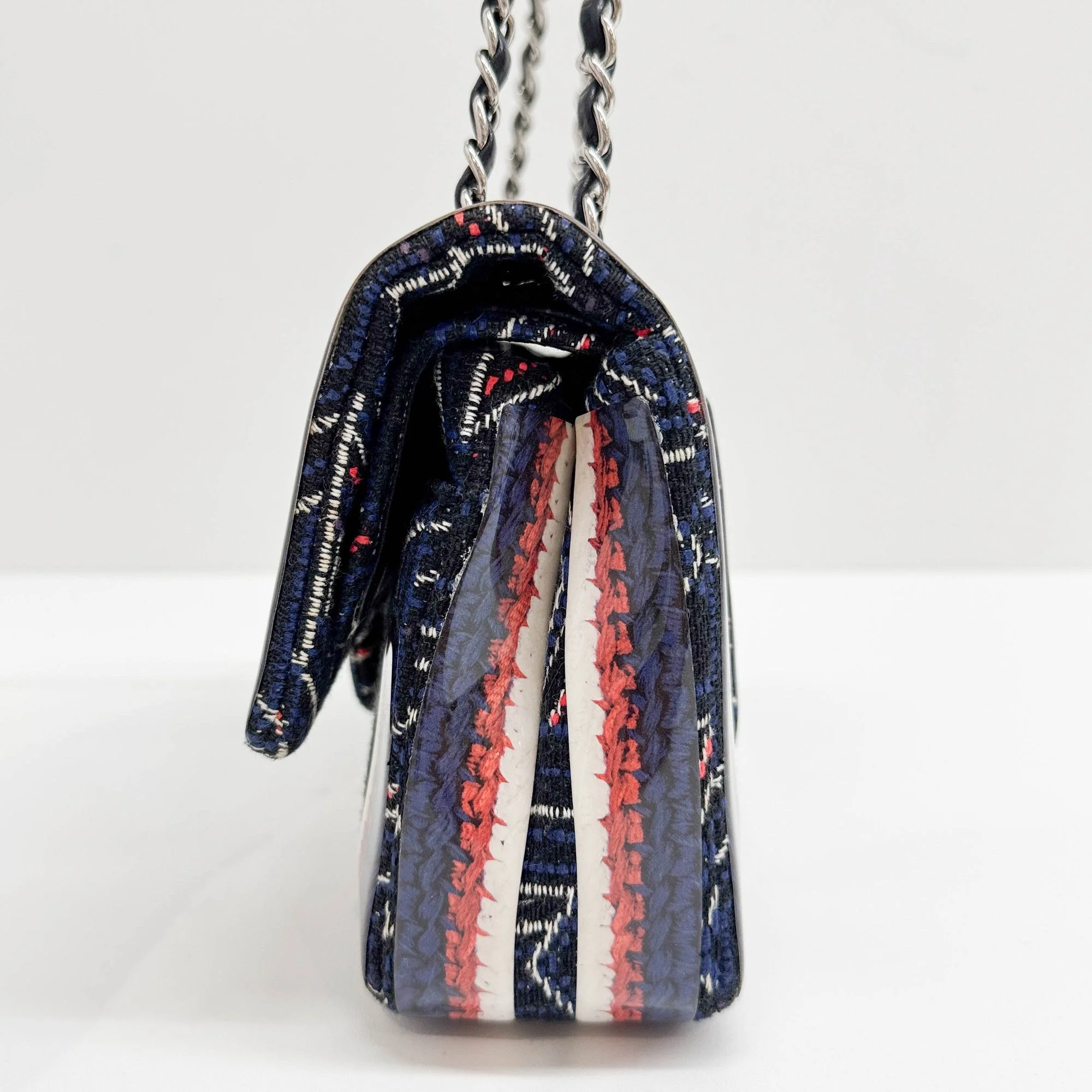 Classic Double Flap 2016-2017 Multicolor Cotton Shoulder Bag - Image 5