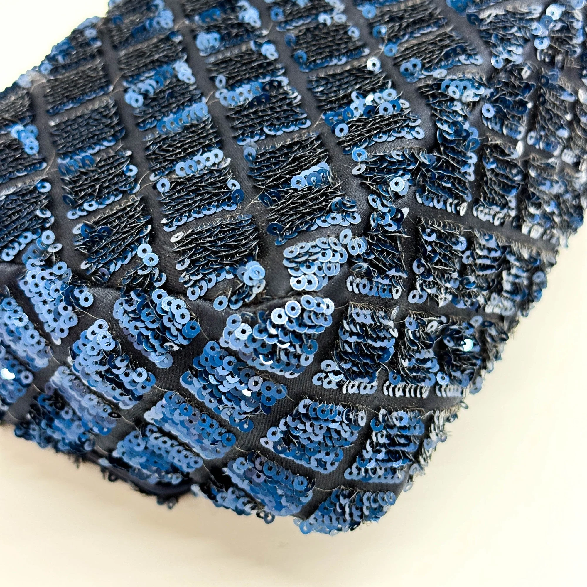 Classic Flap 2012-2013 Matelasse Blue Sequin Shoulder Bag - Image 11