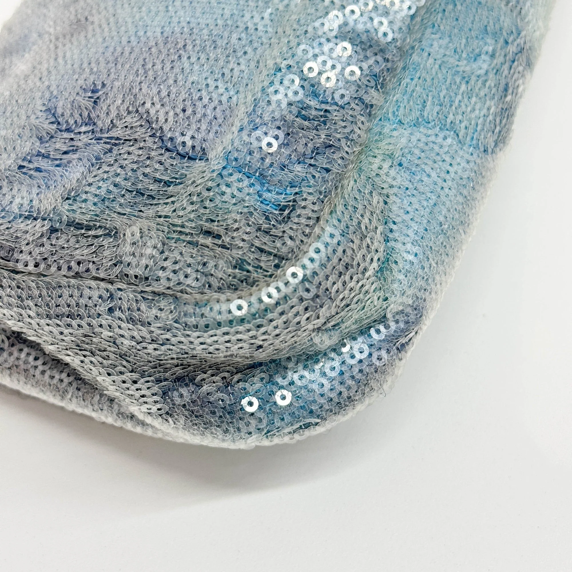 Classic Flap 2018 Waterfall Blue Sequin Shoulder Bag - Image 10