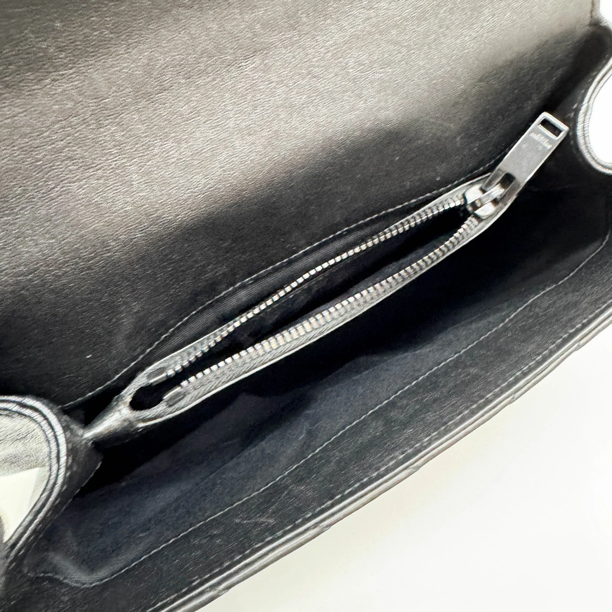 College Black Leather Two Way Bag - Image 13