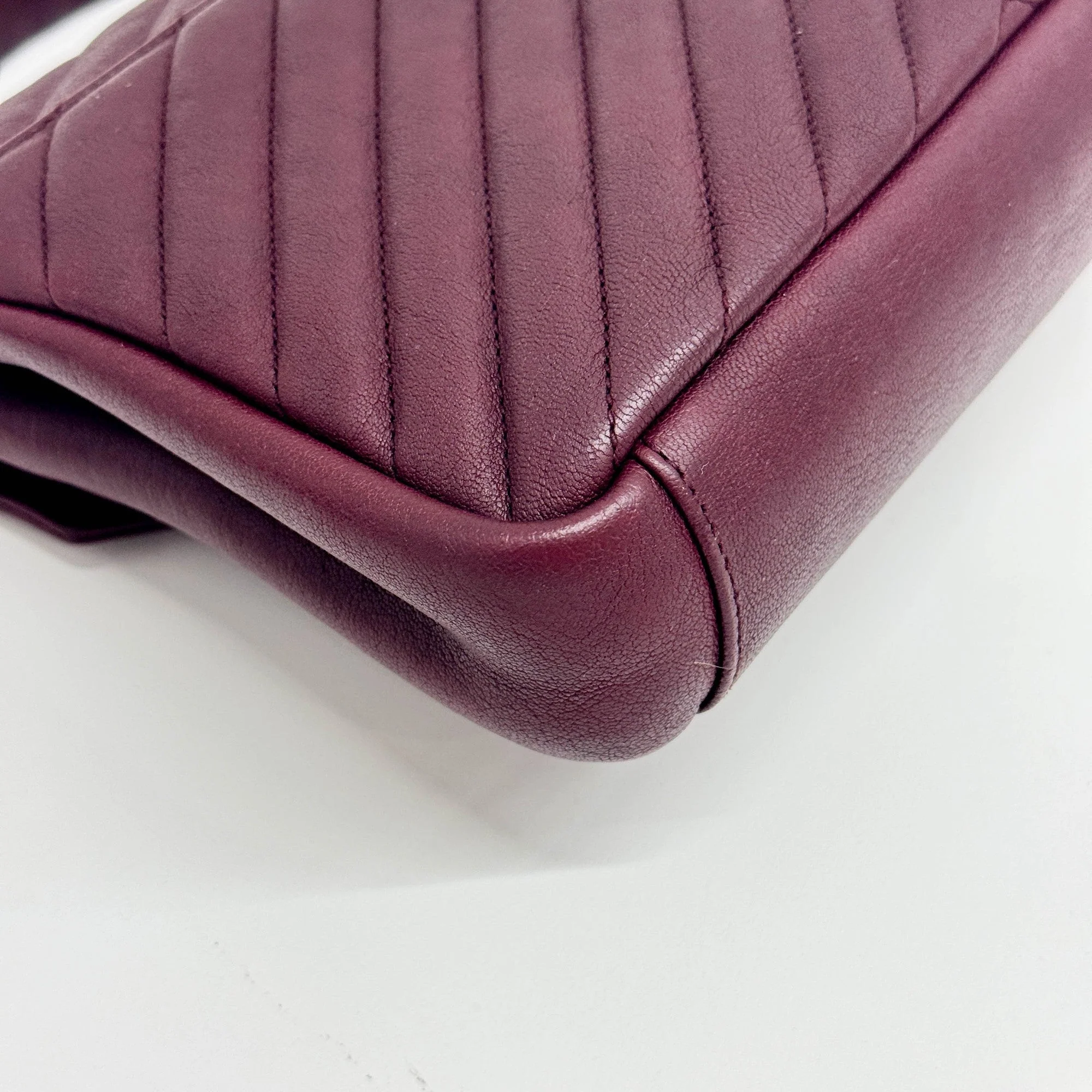 College Bordeaux Leather Two Way Bag - Image 11