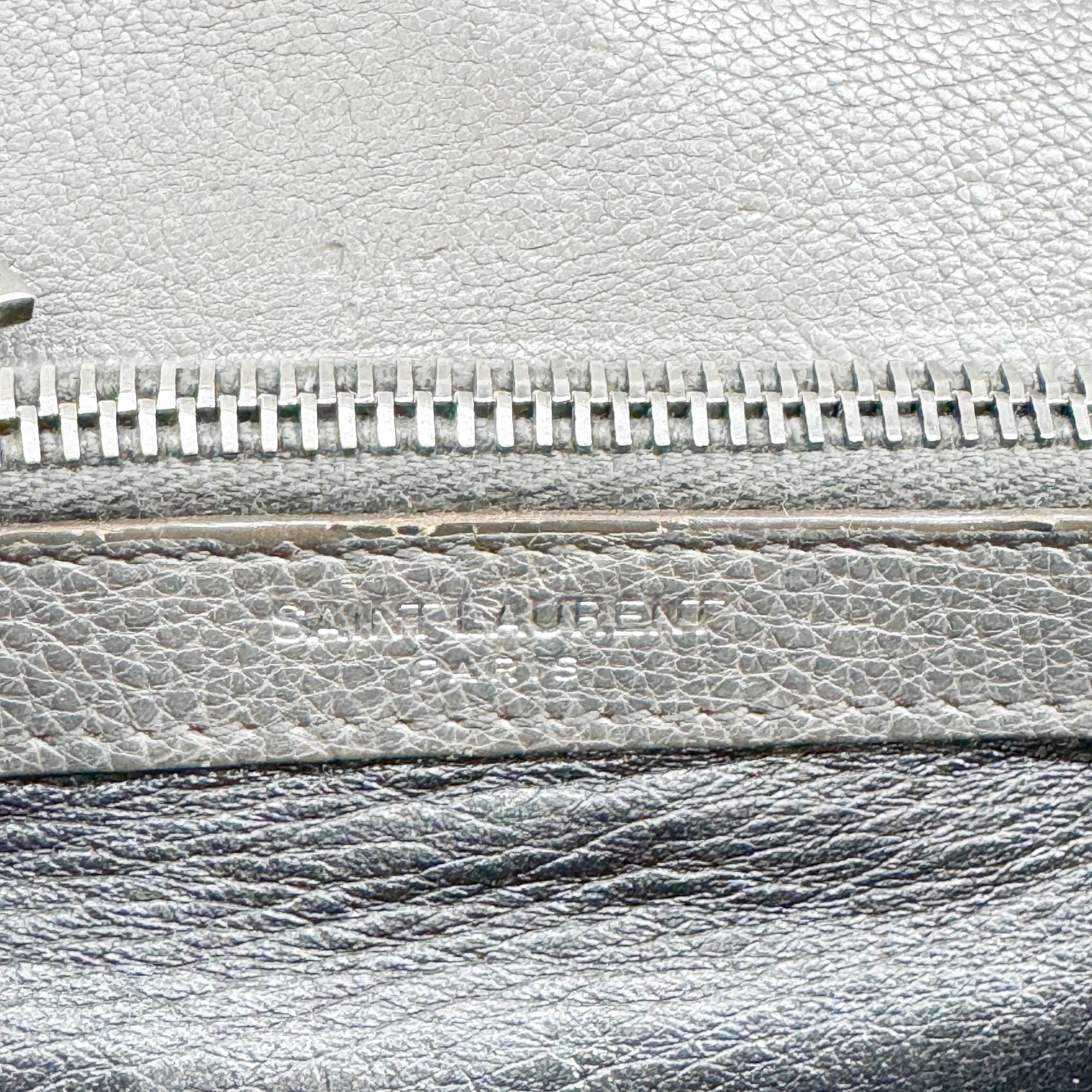 College Grey Chevron Quilted Leather Two Way Bag - Image 19