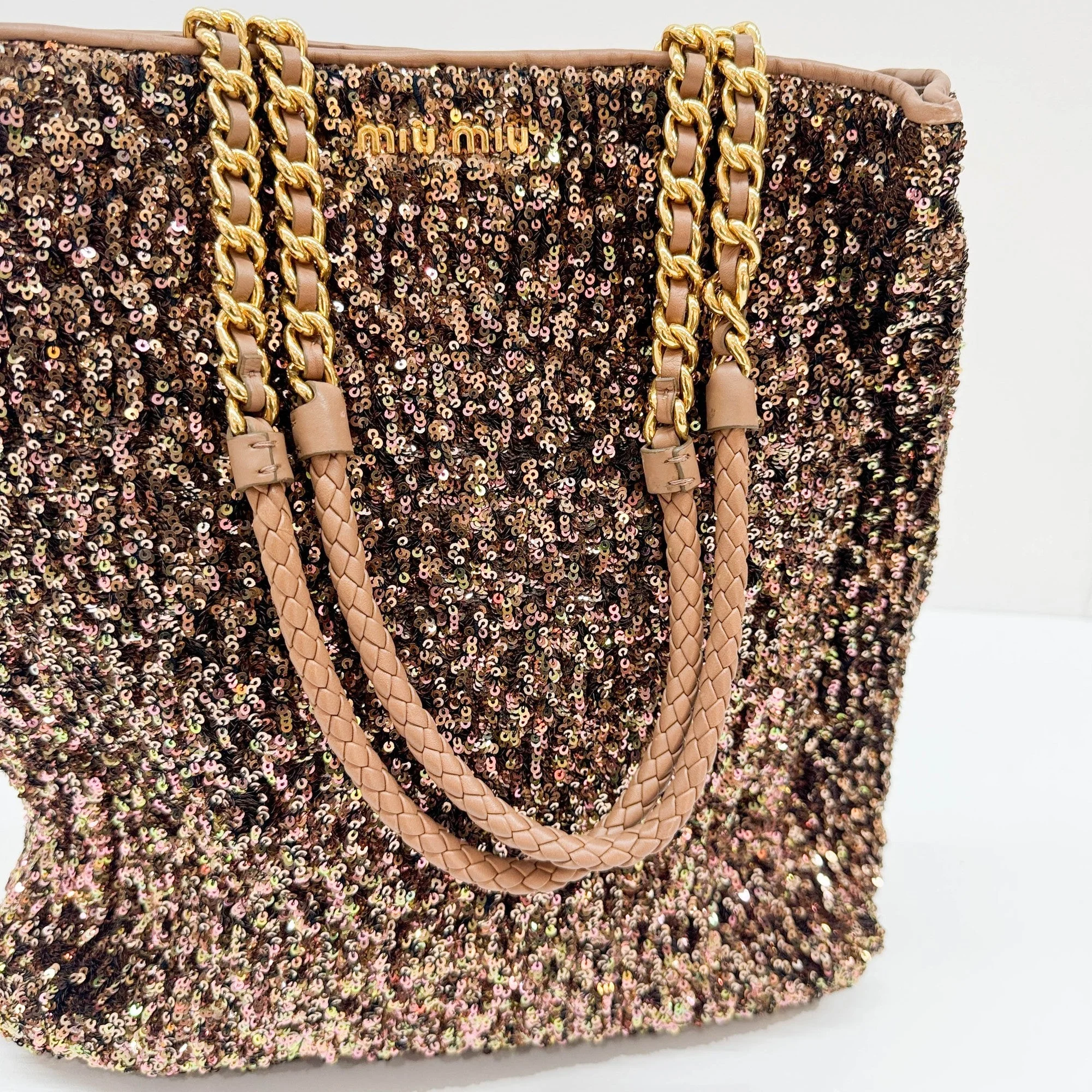 Copper Sequin Two Way Bag - Image 15