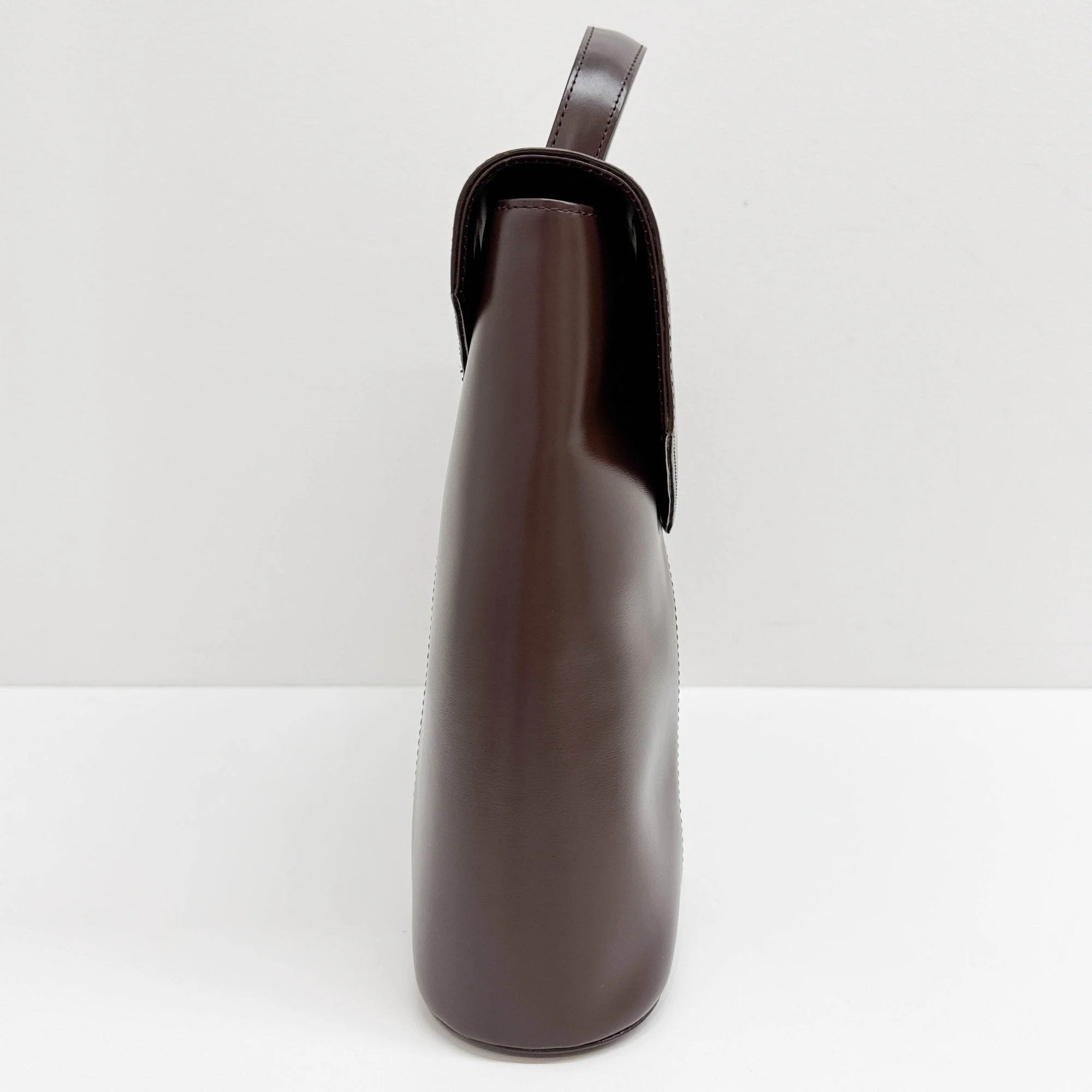 Dark Brown Leather Two Way Bag - Image 6