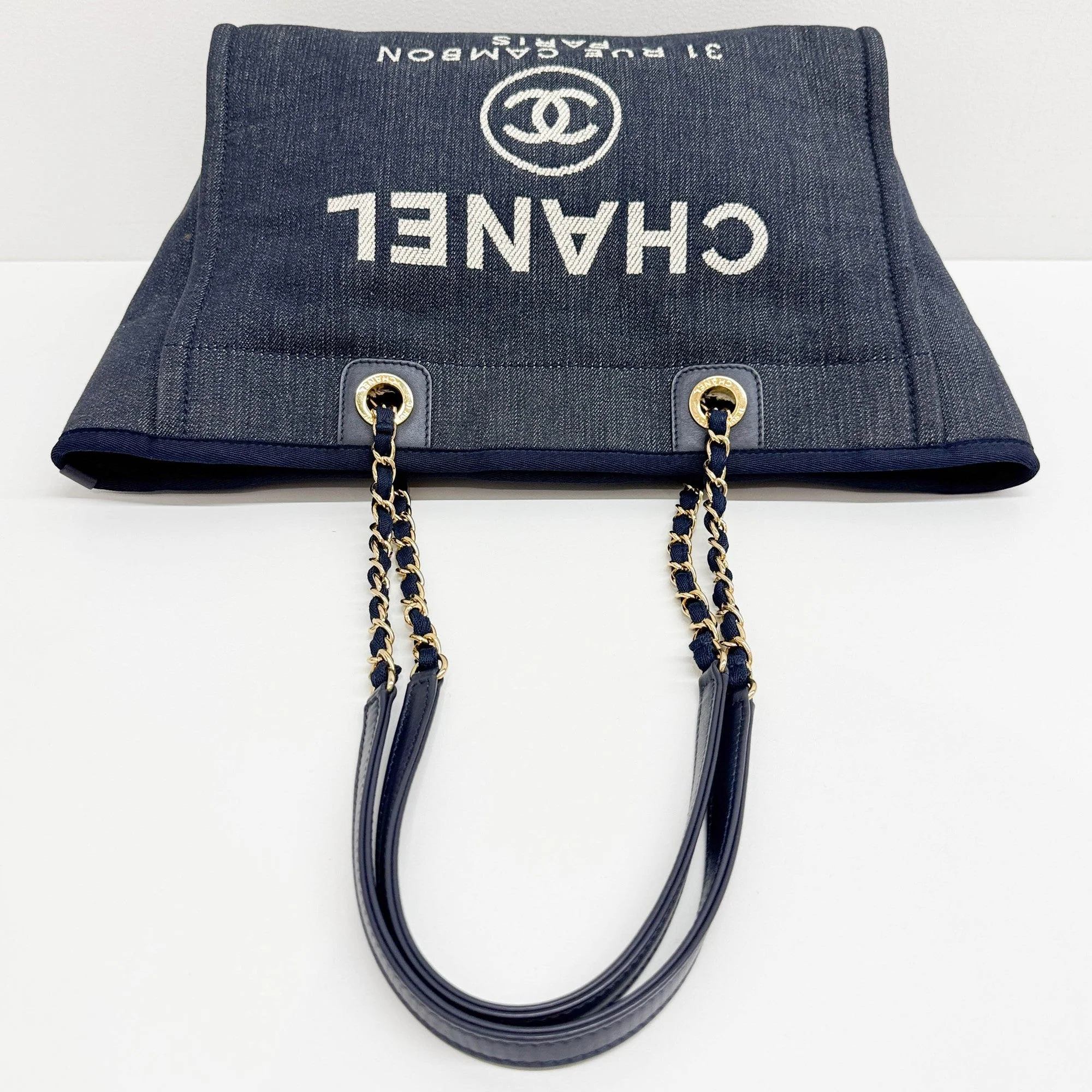 Deauville 2013 Navy Denim Tote Bag - Image 6