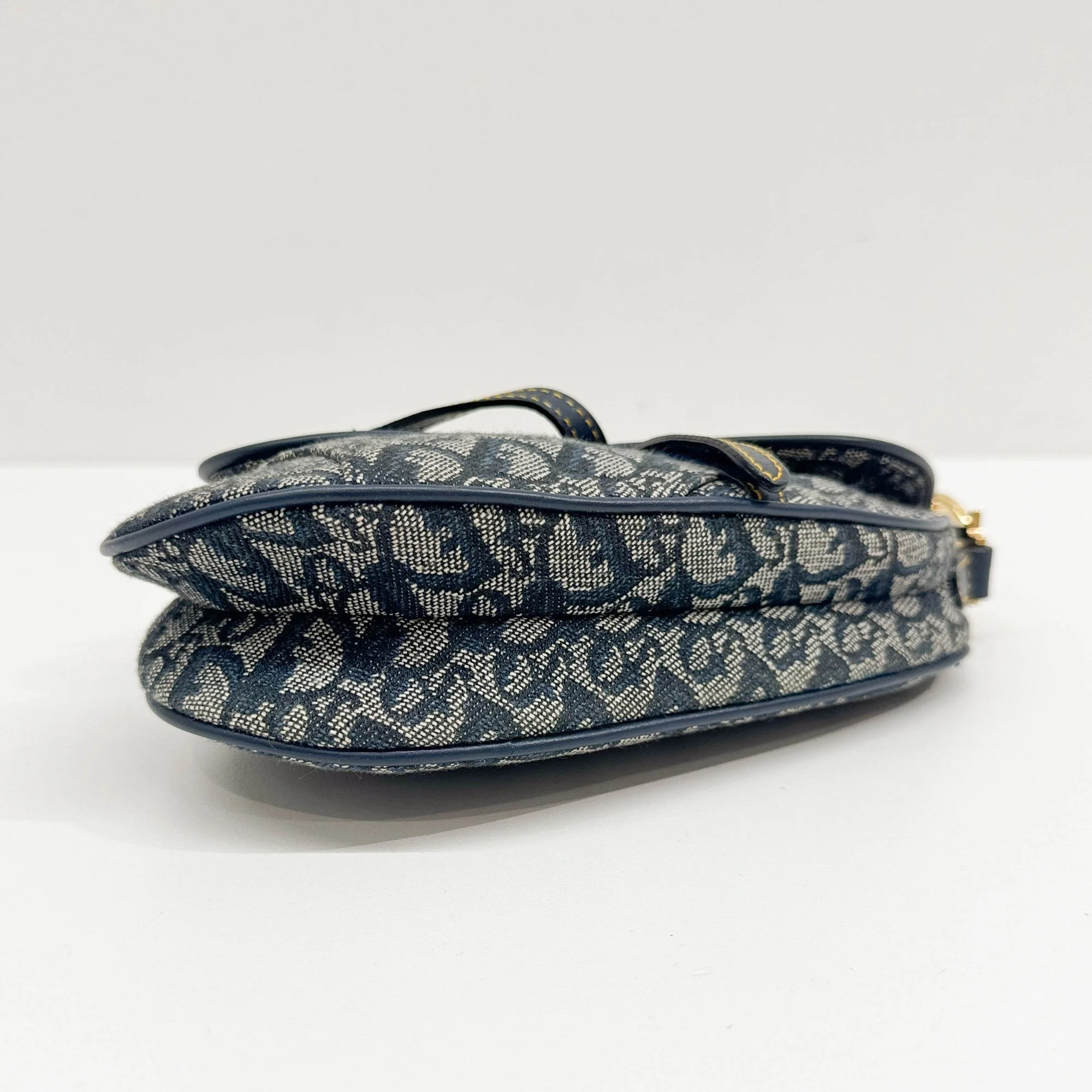 Dior Trotter Saddle Navy Cloth One-Shoulder Bag - Image 7