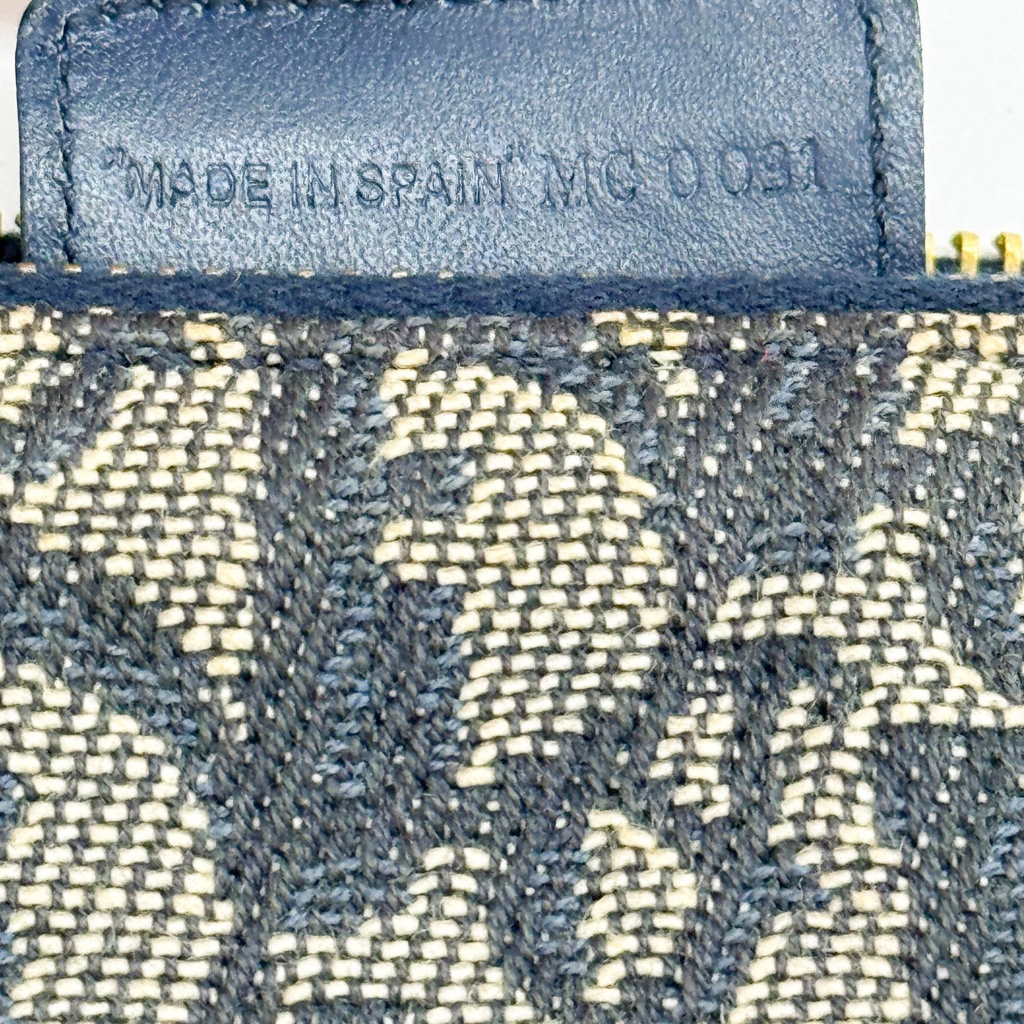 Dior Trotter Saddle Pouch Navy Cloth Handbag - Image 16