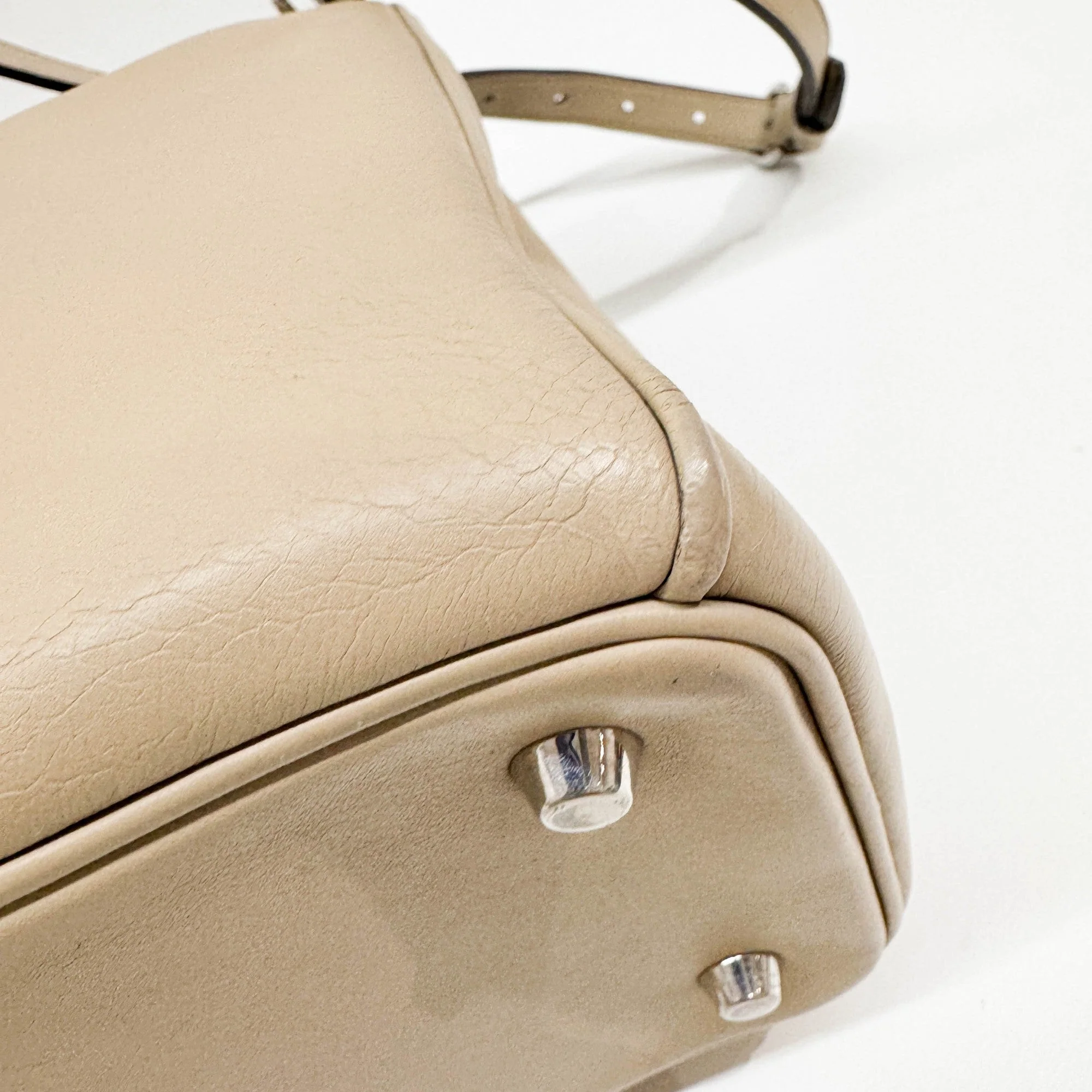 Diorissimo Beige Leather Two Way Bag - Image 10