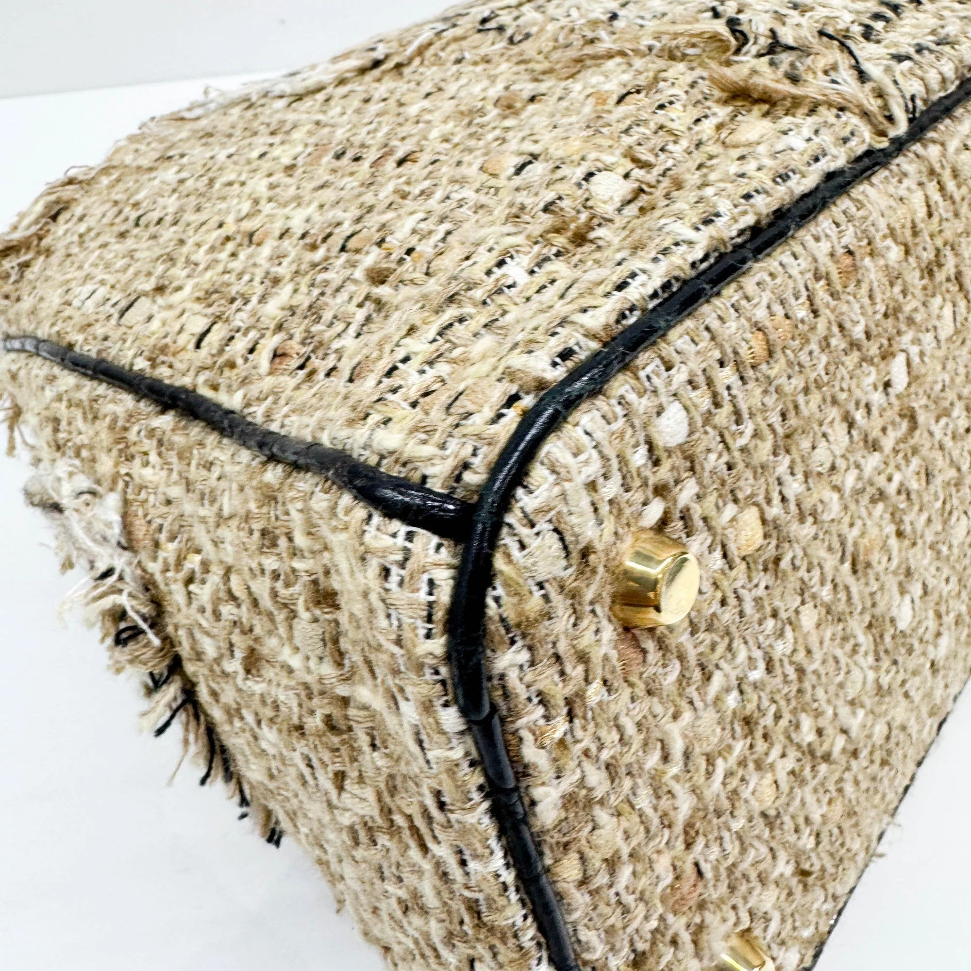 Diorissimo Brown Tweed Two Way Bag - Image 12