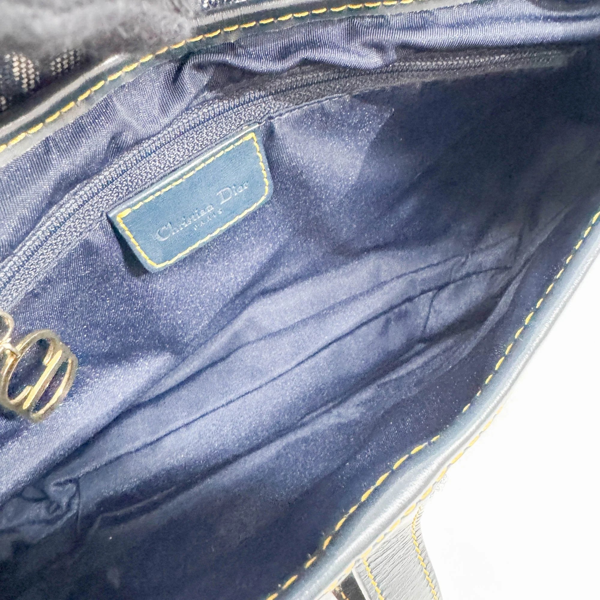 Double Saddle Blue Trotter Canvas Shoulder Bag - Image 12