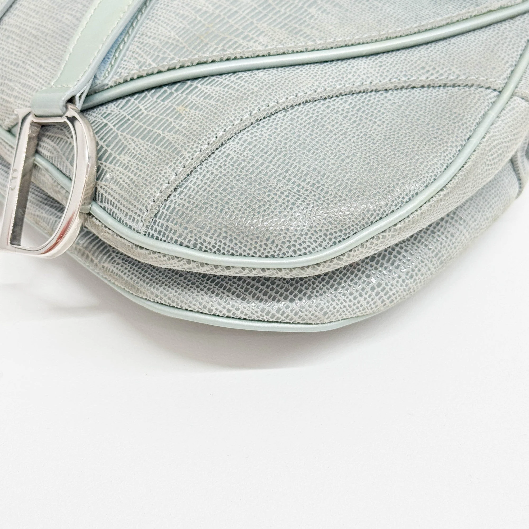 Double Saddle Green Shoulder Bag - Image 10
