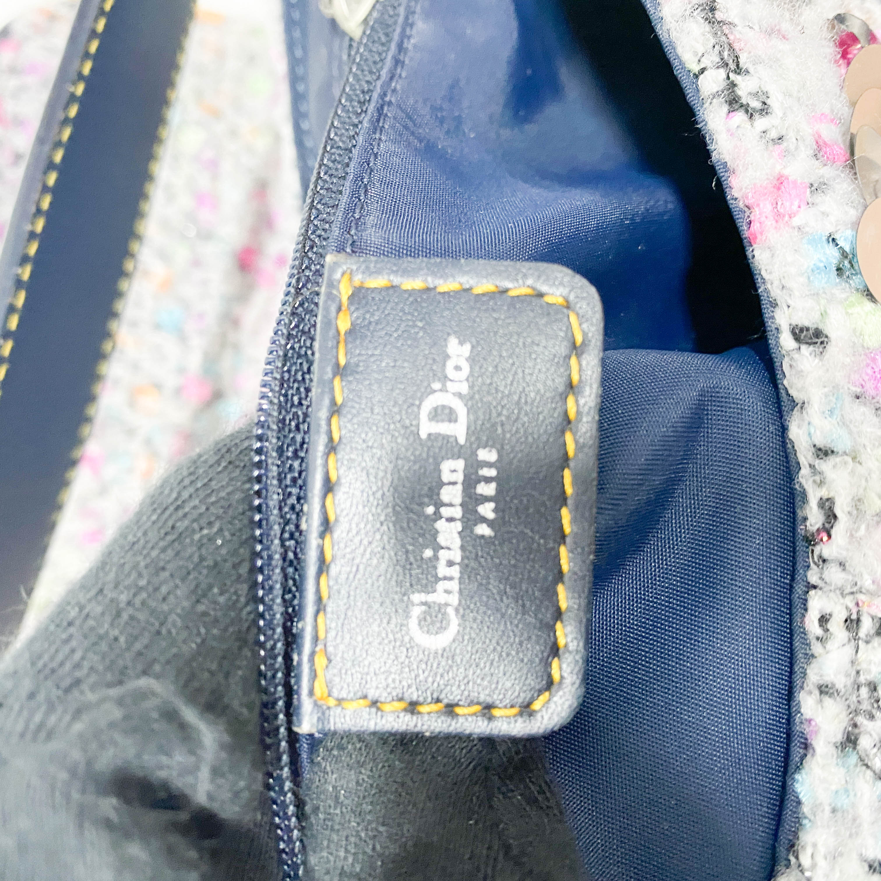 Double Saddle Wool Sequin Shoulder Bag - Image 14