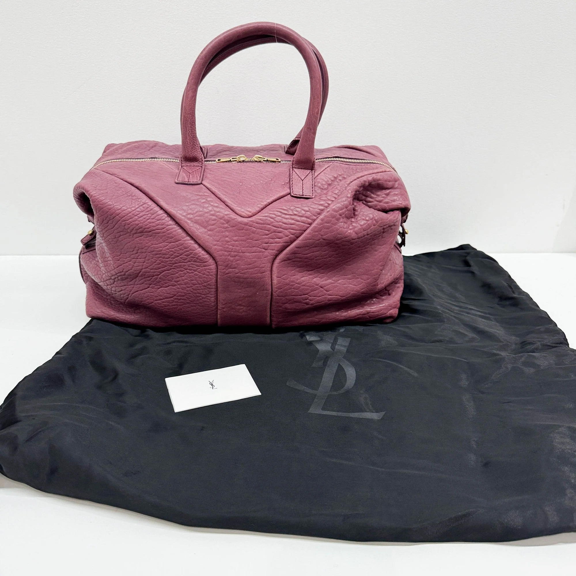 Easy Y Berry Purple Leather Hand Bag - Image 4