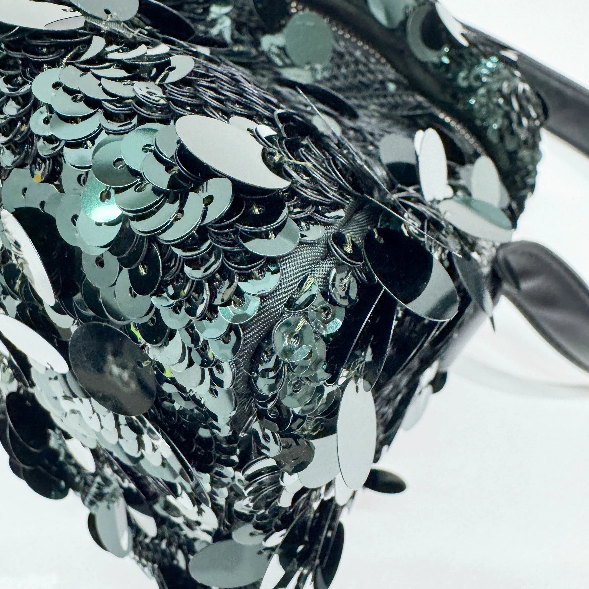 Emerald Green Sequin Shoulder Bag - Image 12
