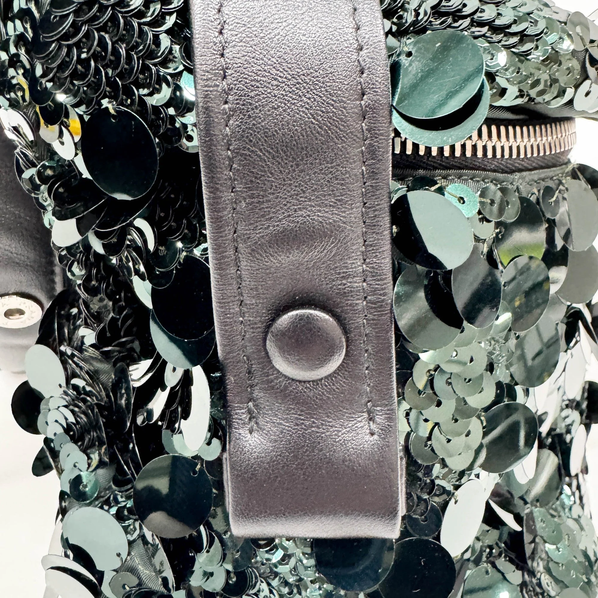 Emerald Green Sequin Shoulder Bag - Image 17