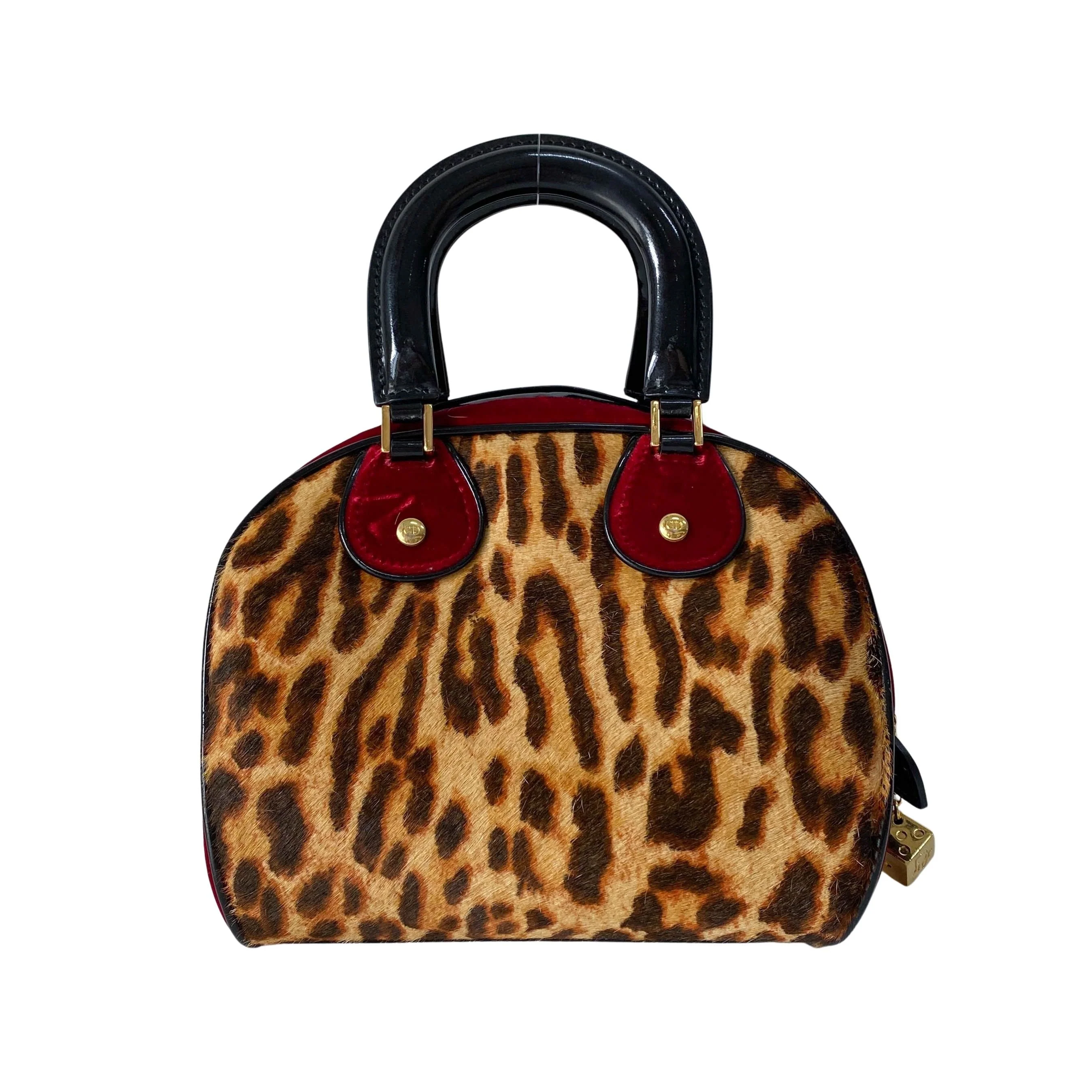Gambler Dice Leopard Print Handbag - Image 2
