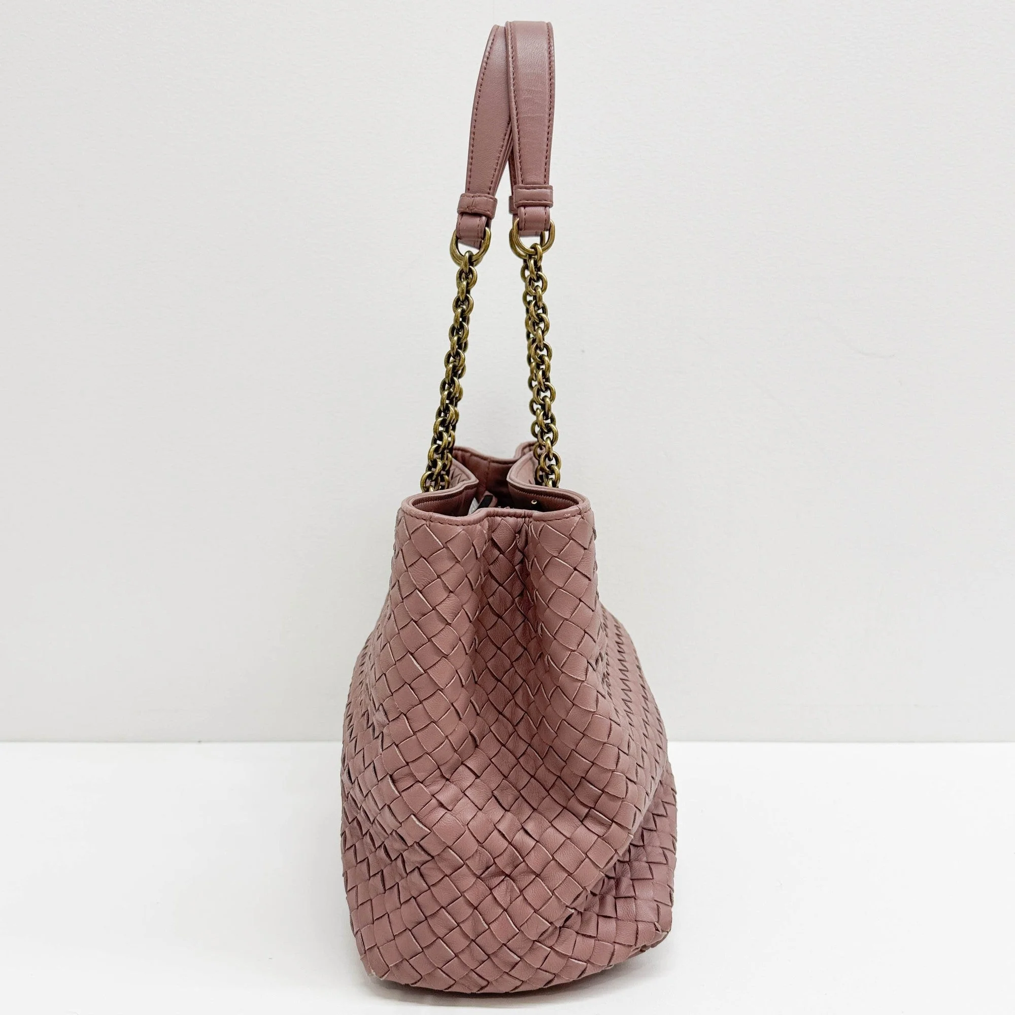 Garda Intrecciato Mauve Purple Leather Shoulder Bag - Image 5