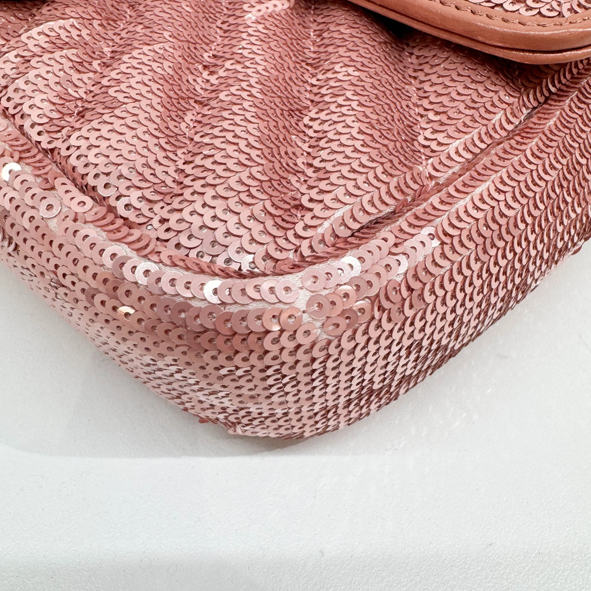 GG Marmont Pink Sequin Shoulder Bag - Image 9