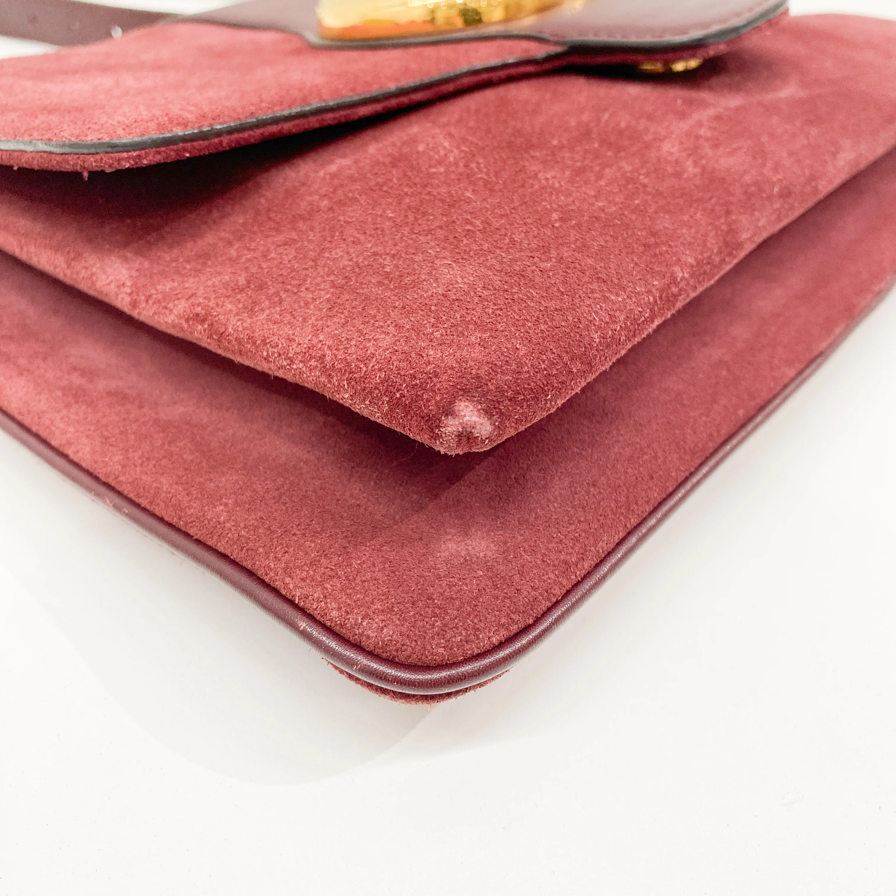 GG Marmont Red Suede Shoulder Bag - Image 11