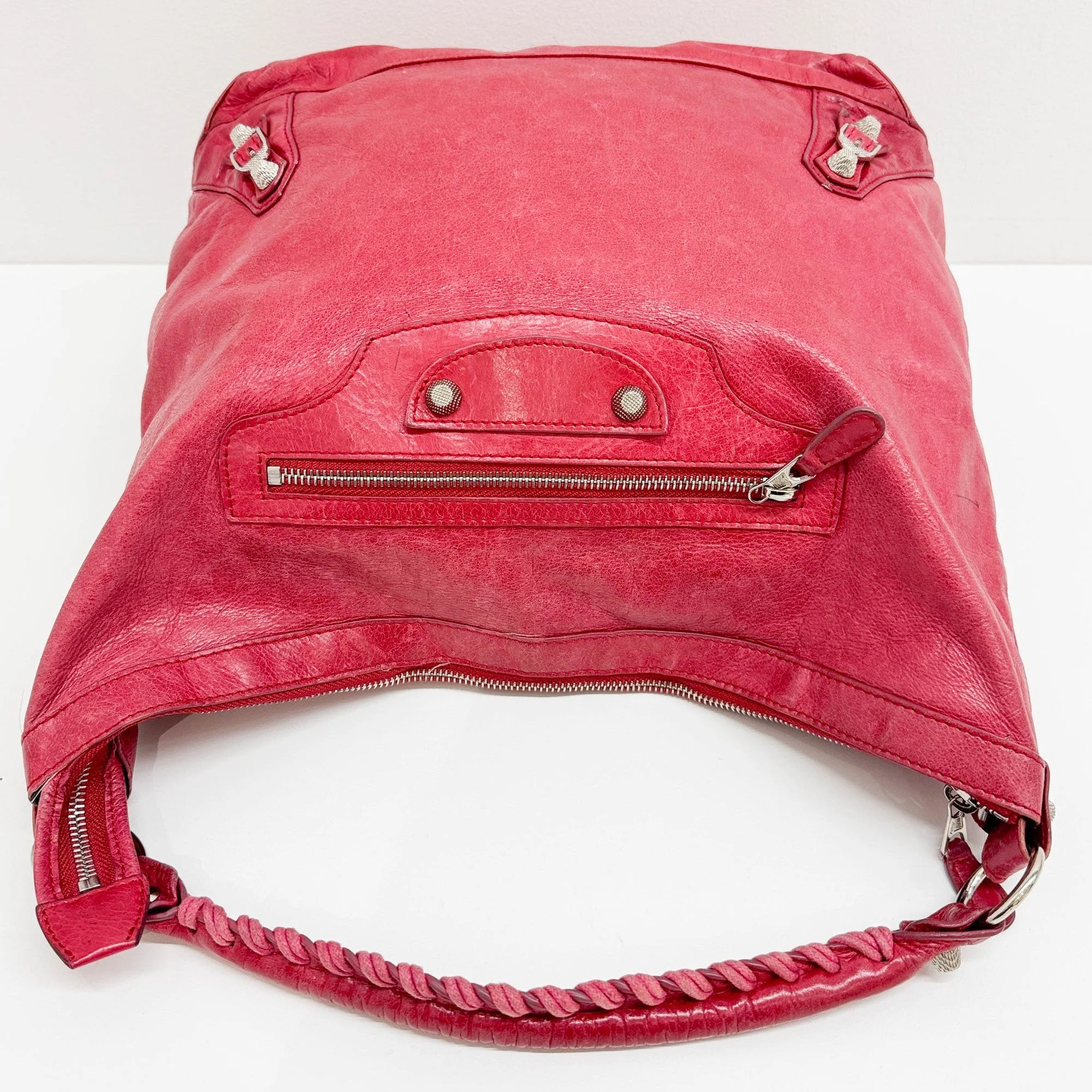 Giant 12 The Day Red Leather Shoulder Bag - Image 7