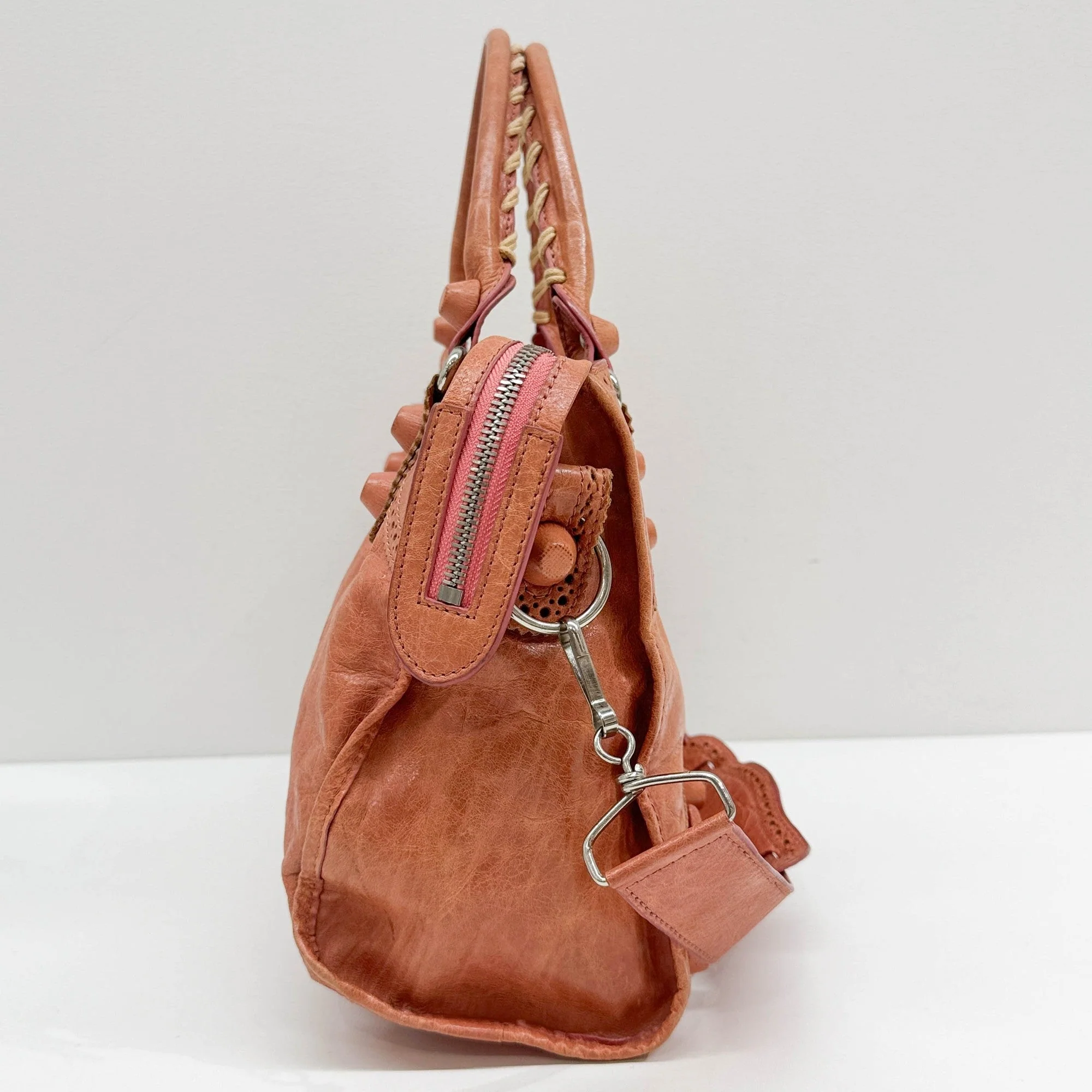 Giant 21 The City Brogues Rose Blush Orange Two Way Bag - Image 5