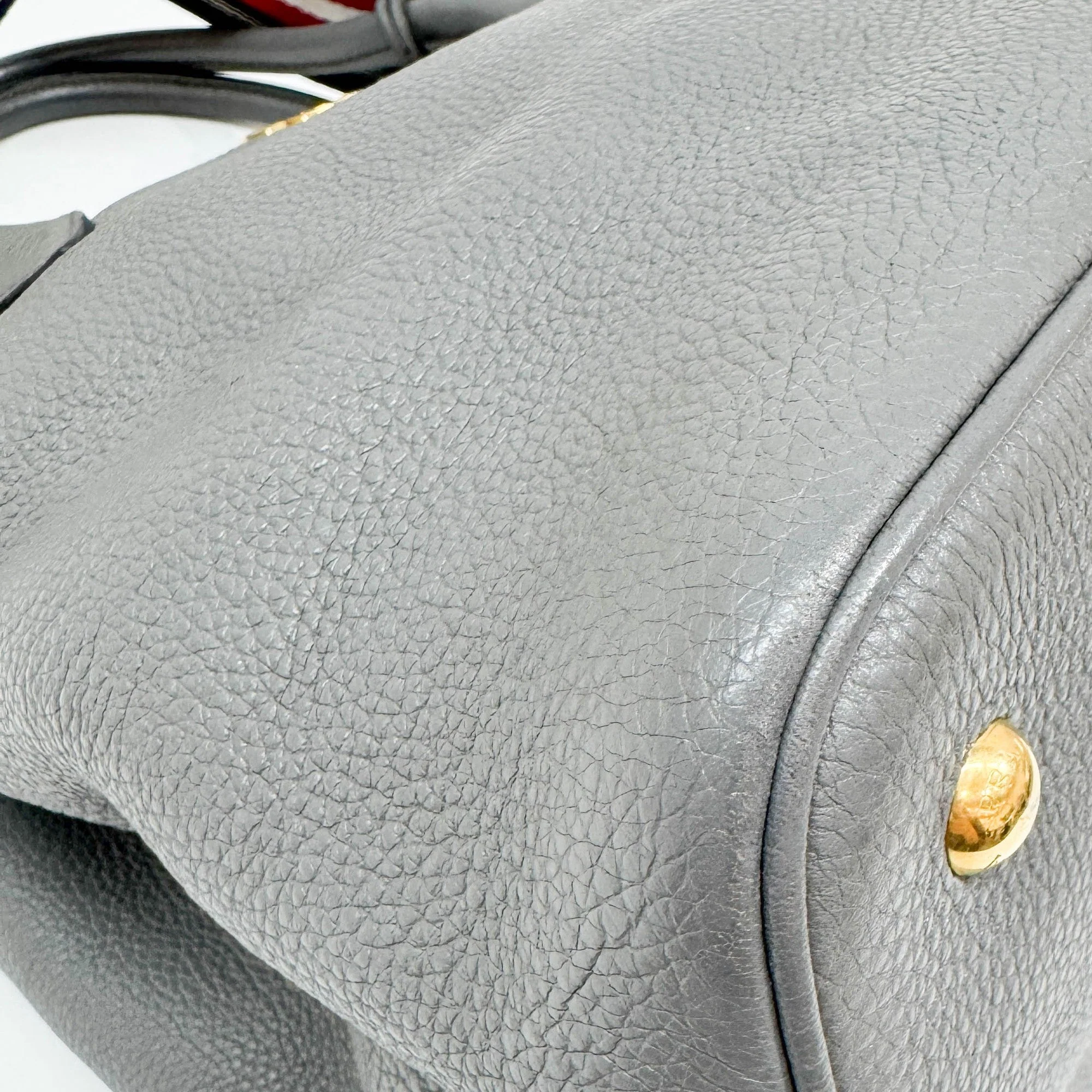 Gray Leather Two Way Bag - Image 18