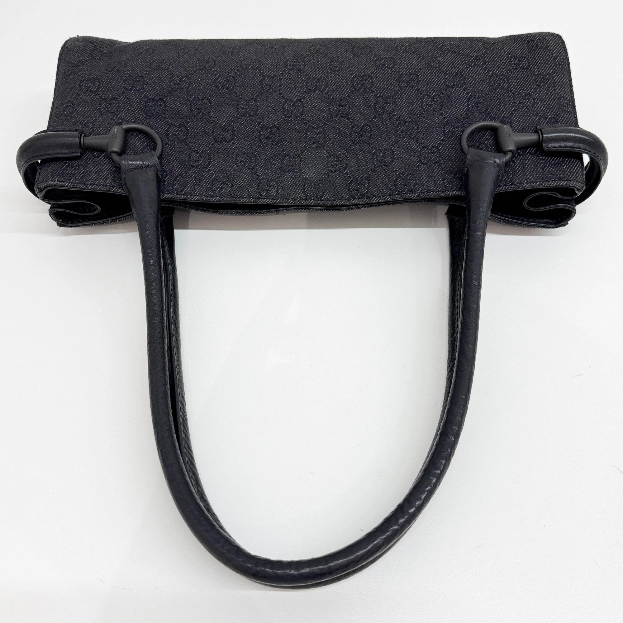 Horsebit Black GG Canvas Shouder Bag - Image 6