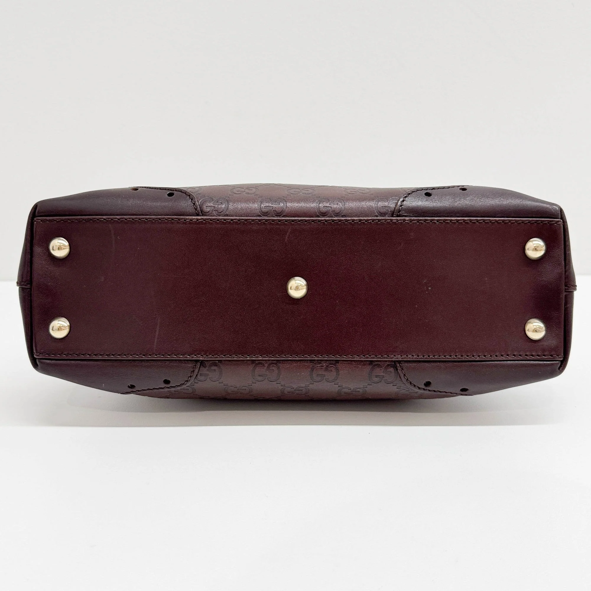 Horsebit Bowling Brown Guccisima Leather Shoulder Bag - Image 7