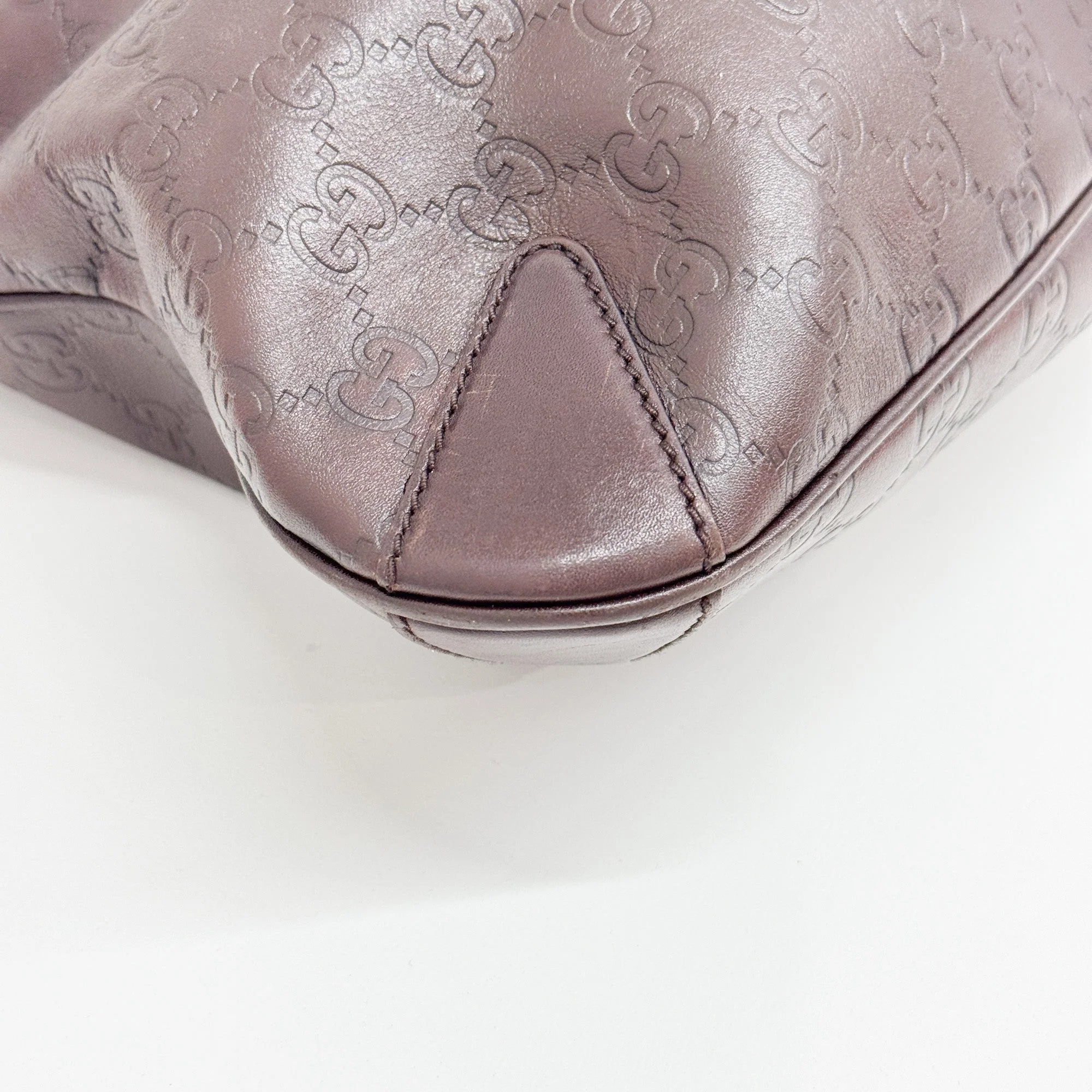 Horsebit Brown Guccissima Leather Shoulder Bag - Image 11