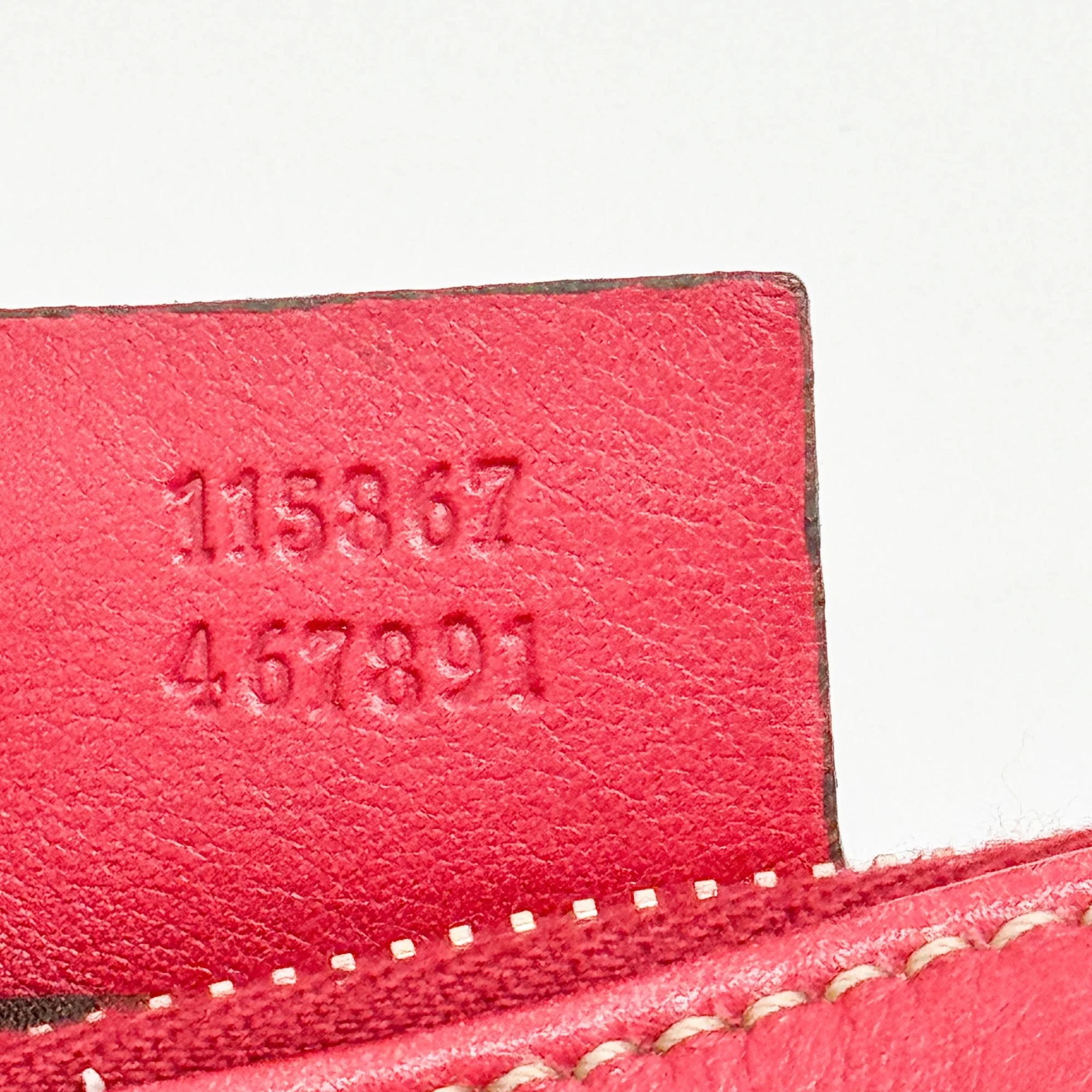 Horsebit Red Leather Shoulder Bag - Image 13