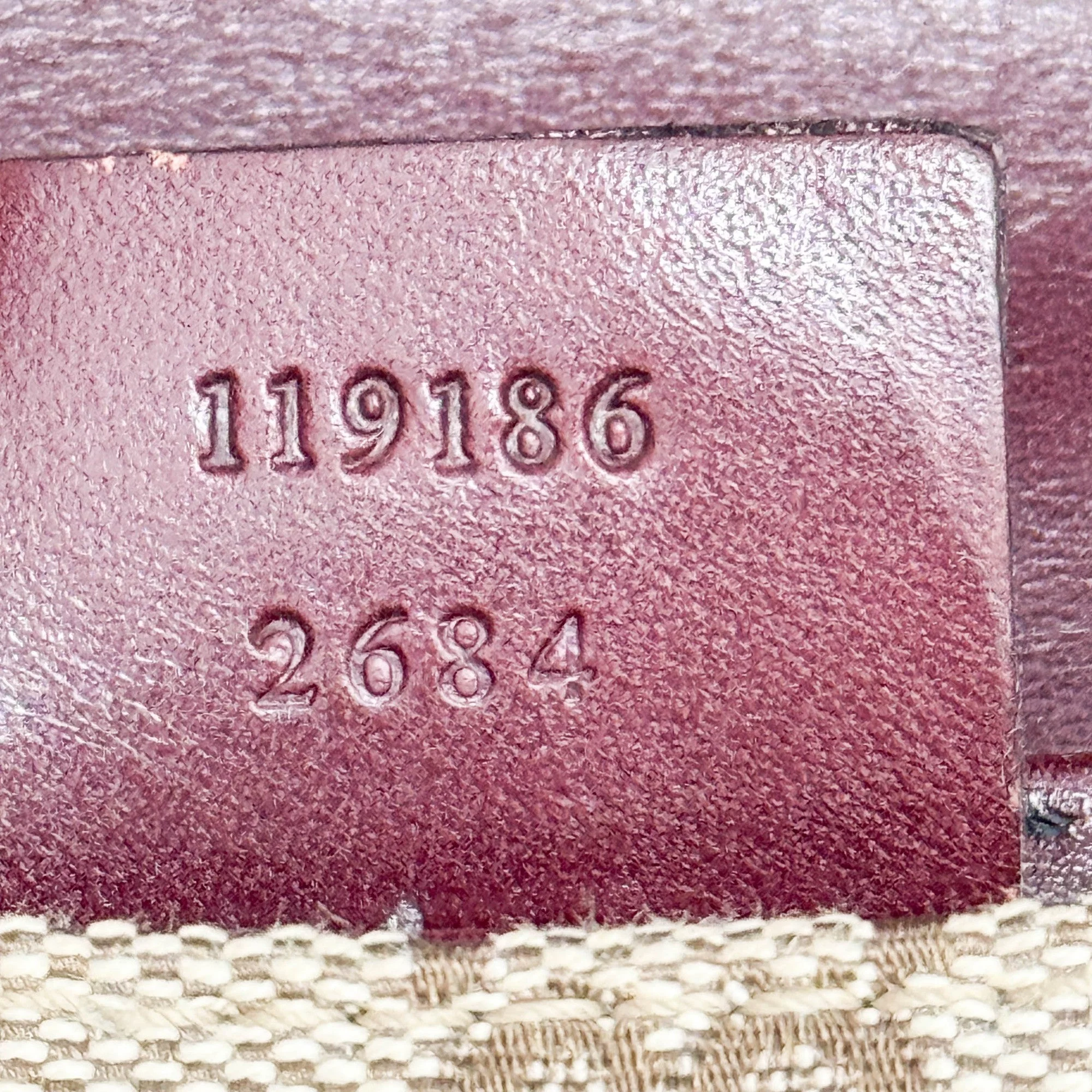 Horsebit Studded Bordeaux Trim Tan Beige GG Canvas Chain Shoulder Bag - Image 15