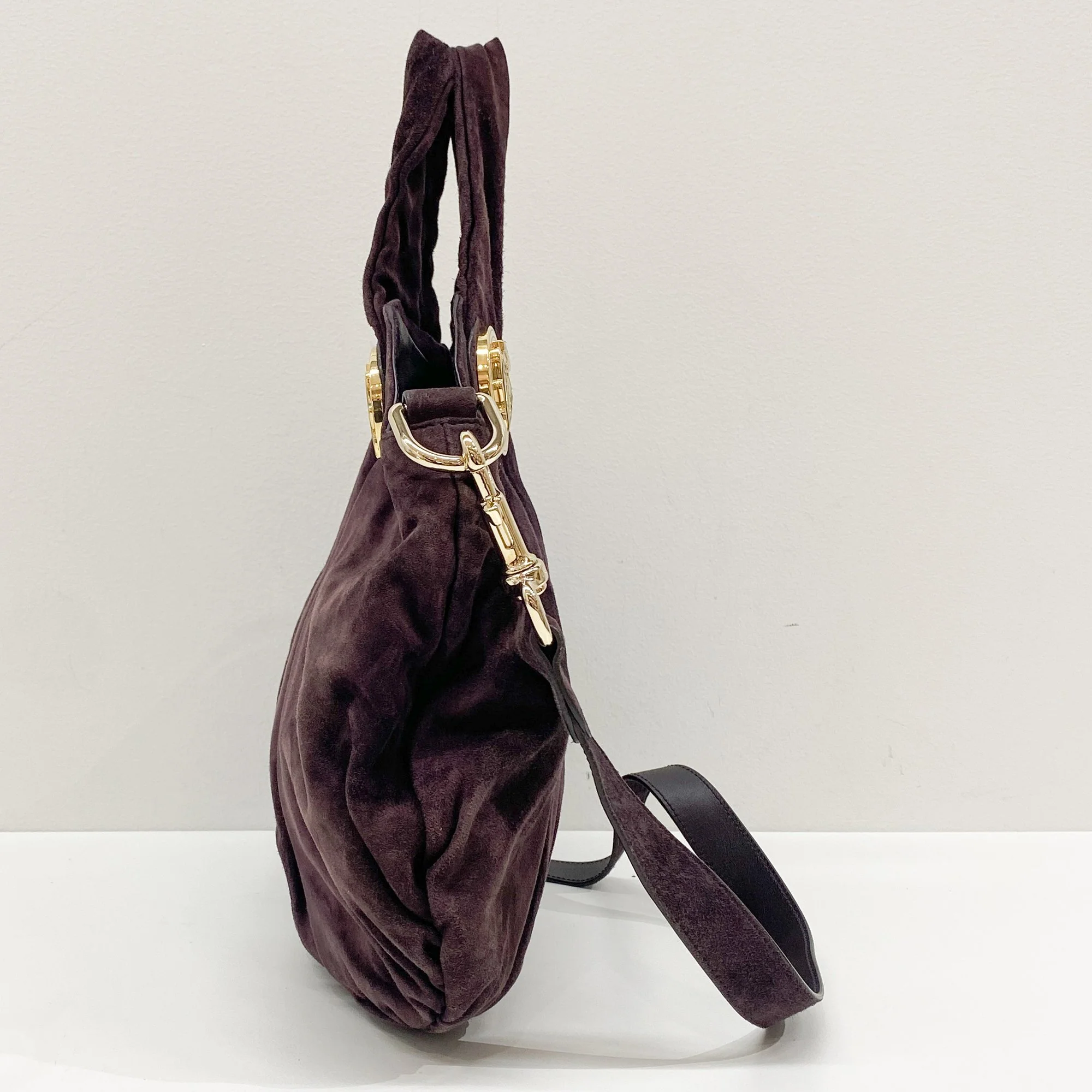 Hysteria Purple Suede Two Way Bag - Image 4