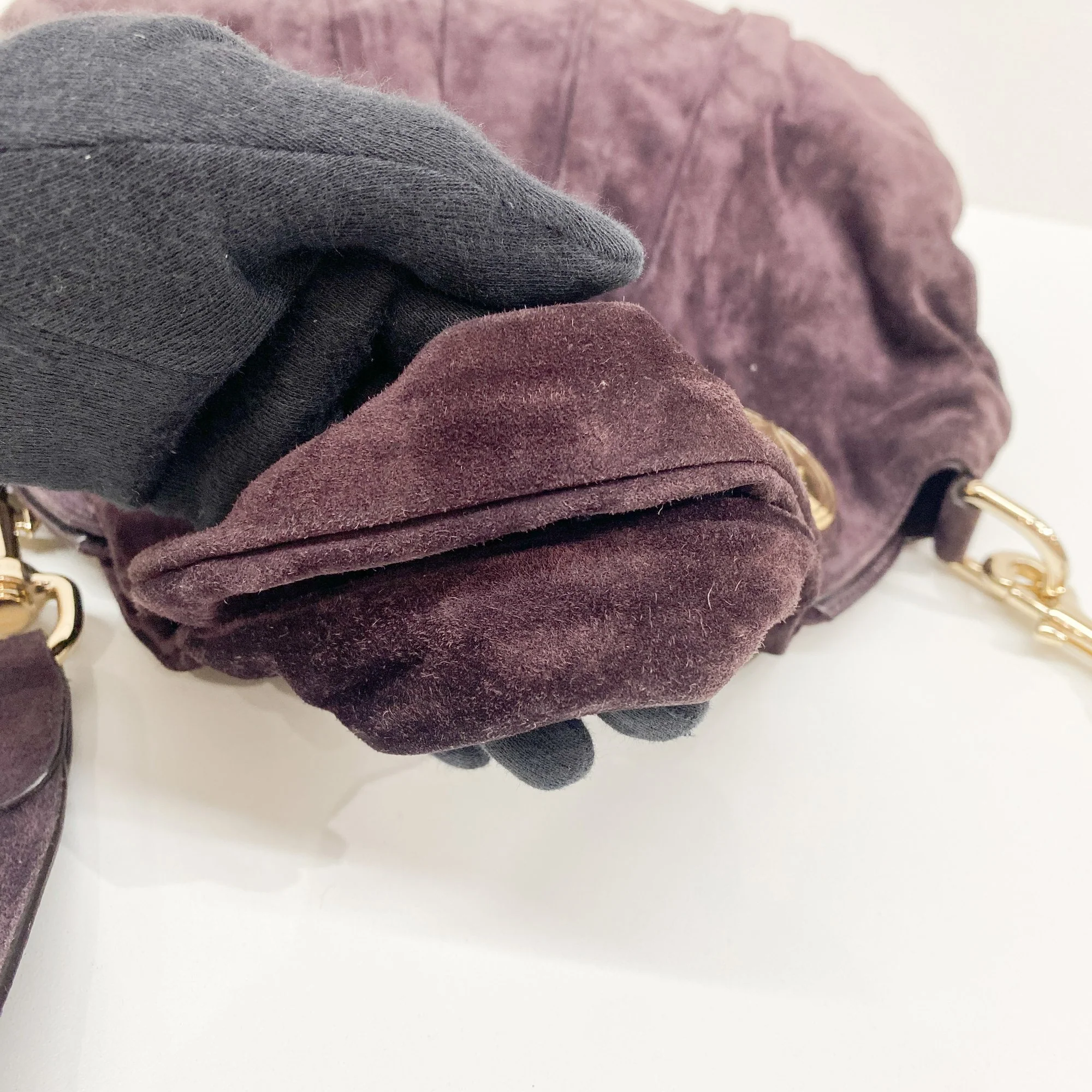 Hysteria Purple Suede Two Way Bag - Image 8