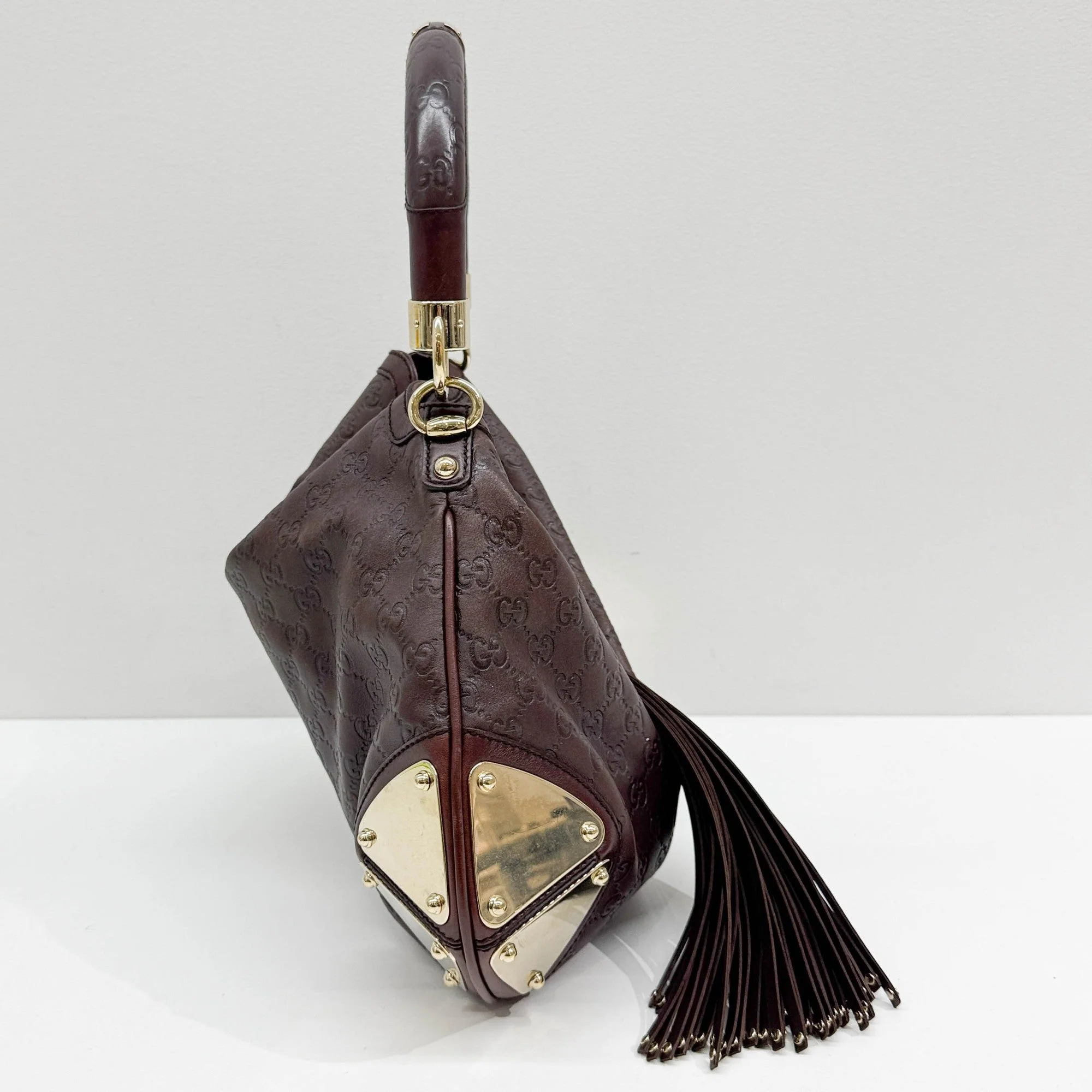 Indy Brown Guccissima Leather Shoulder Bag - Image 5