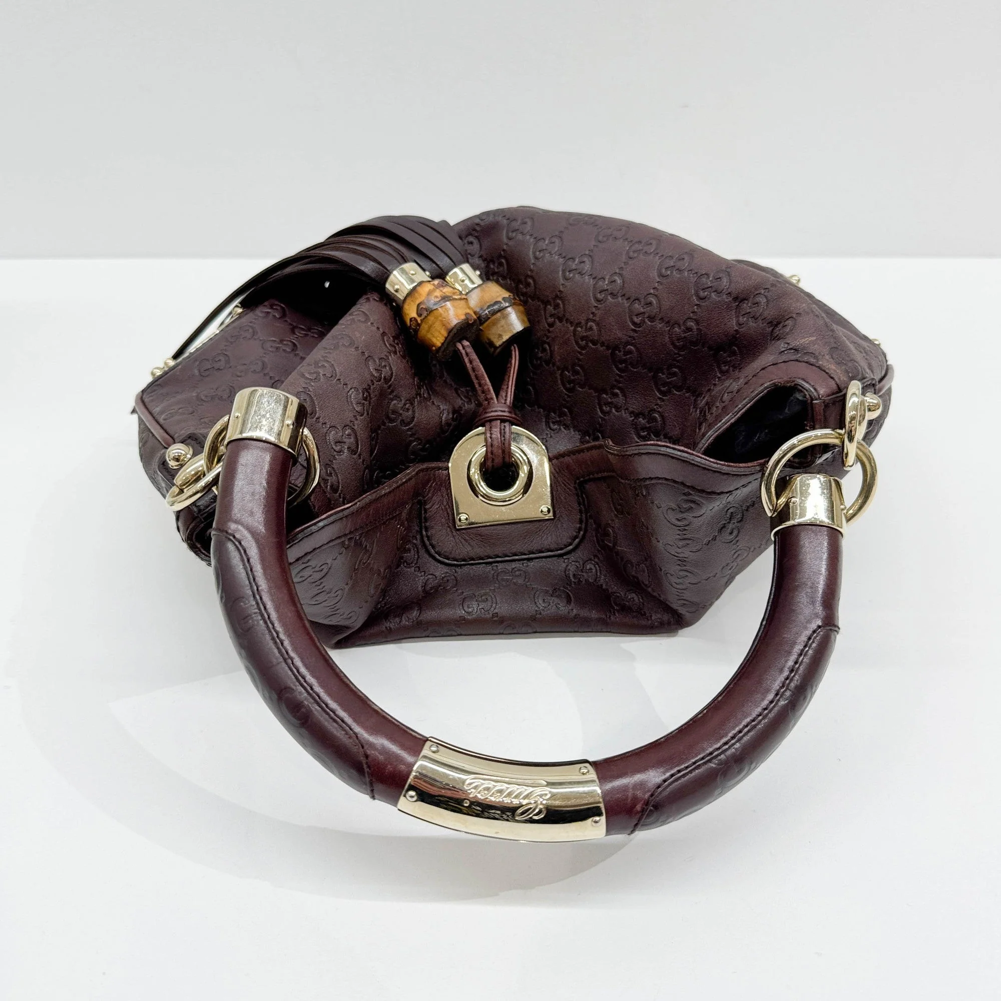 Indy Brown Guccissima Leather Shoulder Bag - Image 6