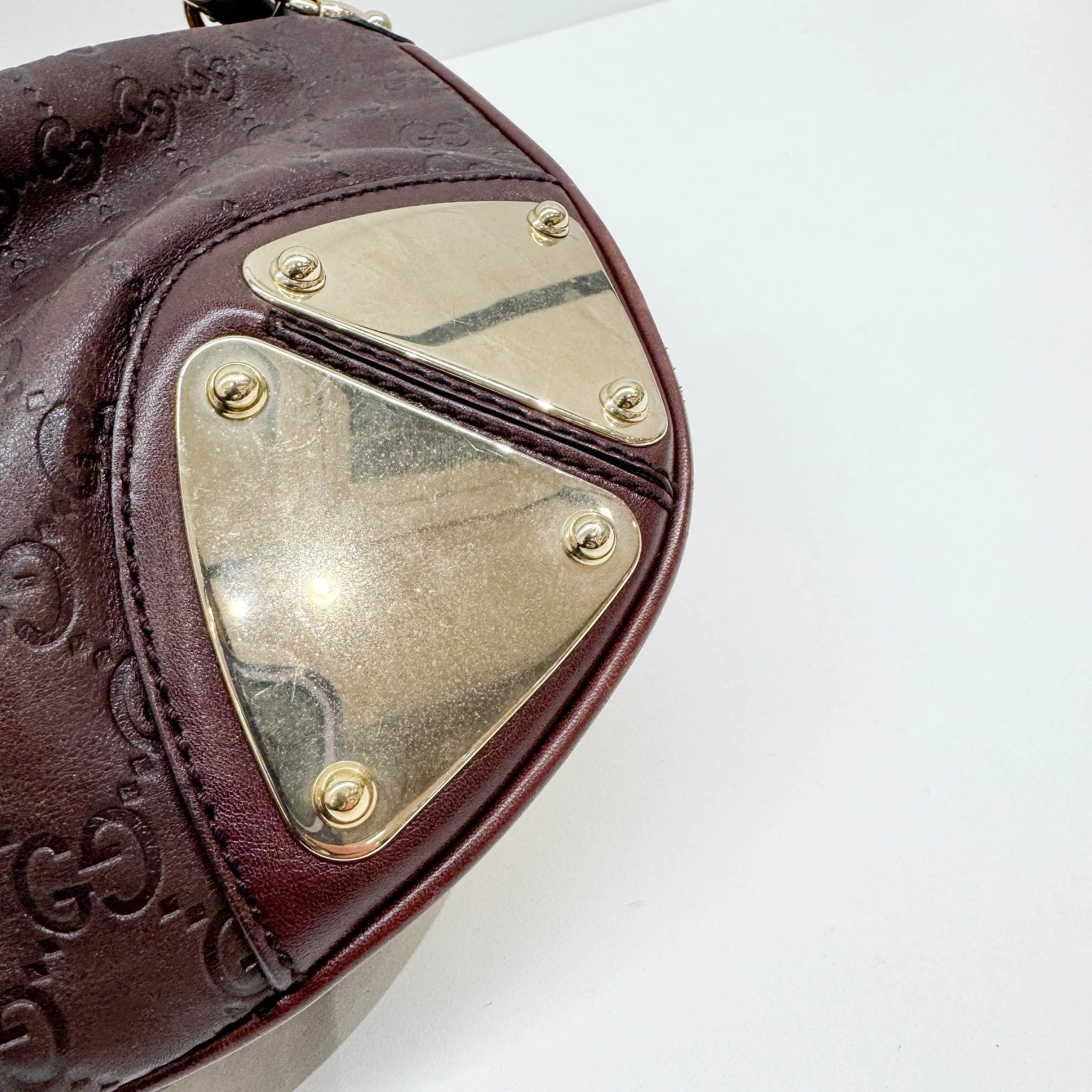 Indy Brown Guccissima Leather Shoulder Bag - Image 9