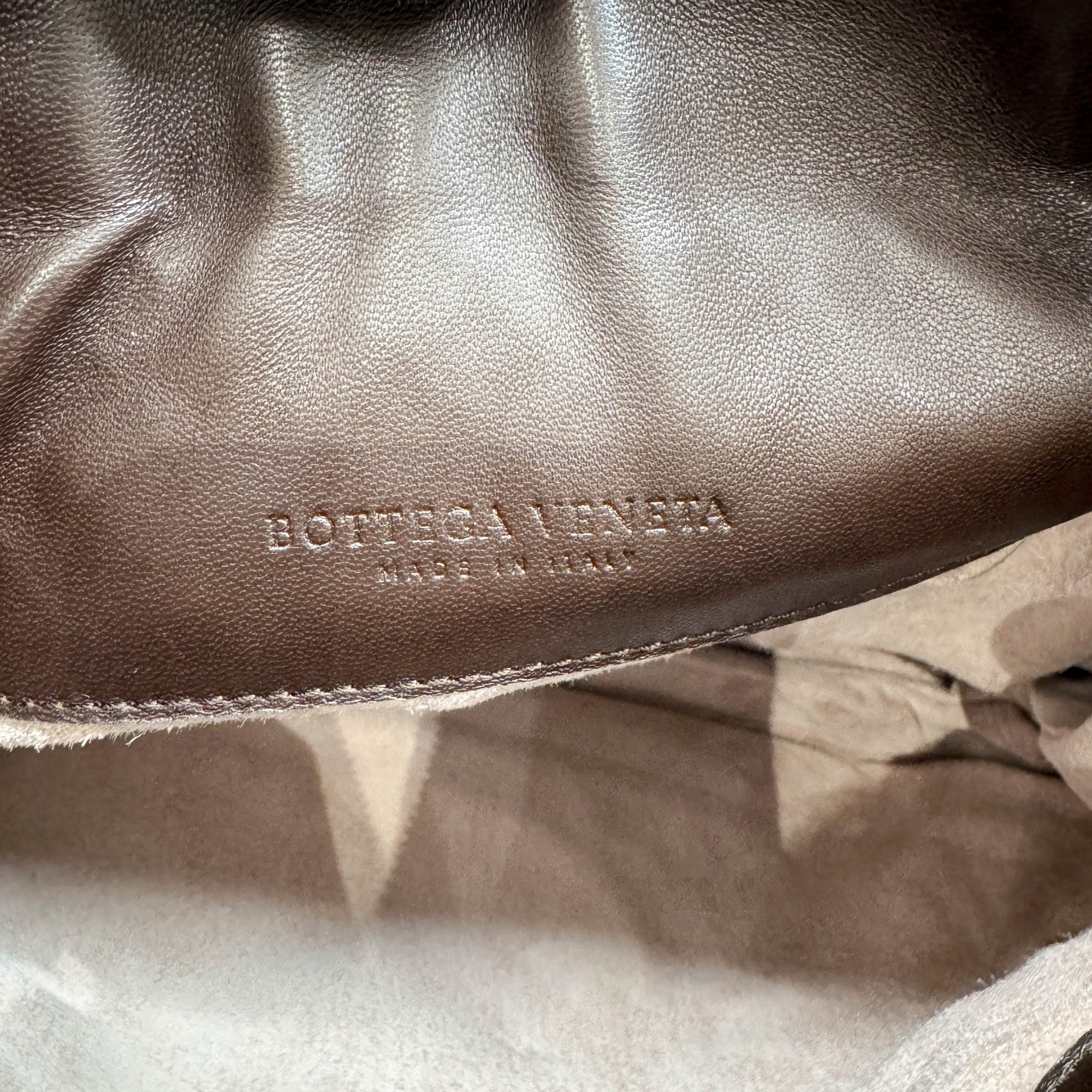 Intrecciato Brown Leather Shoulder Bag - Image 18