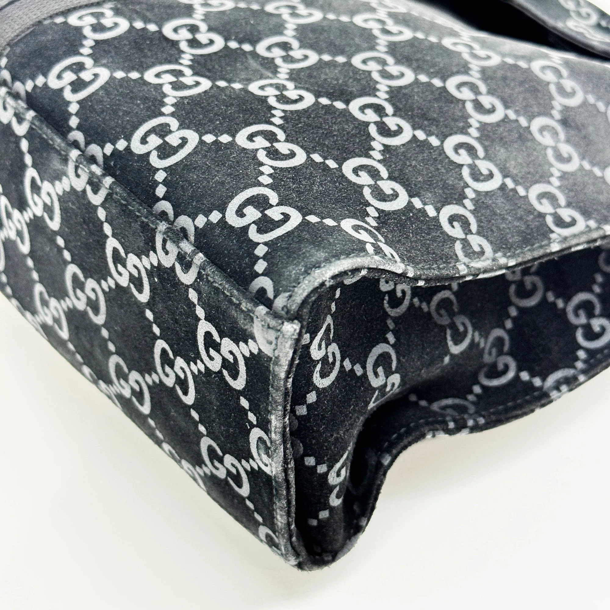 Jackie Black GG Suede Shoulder Bag - Image 9