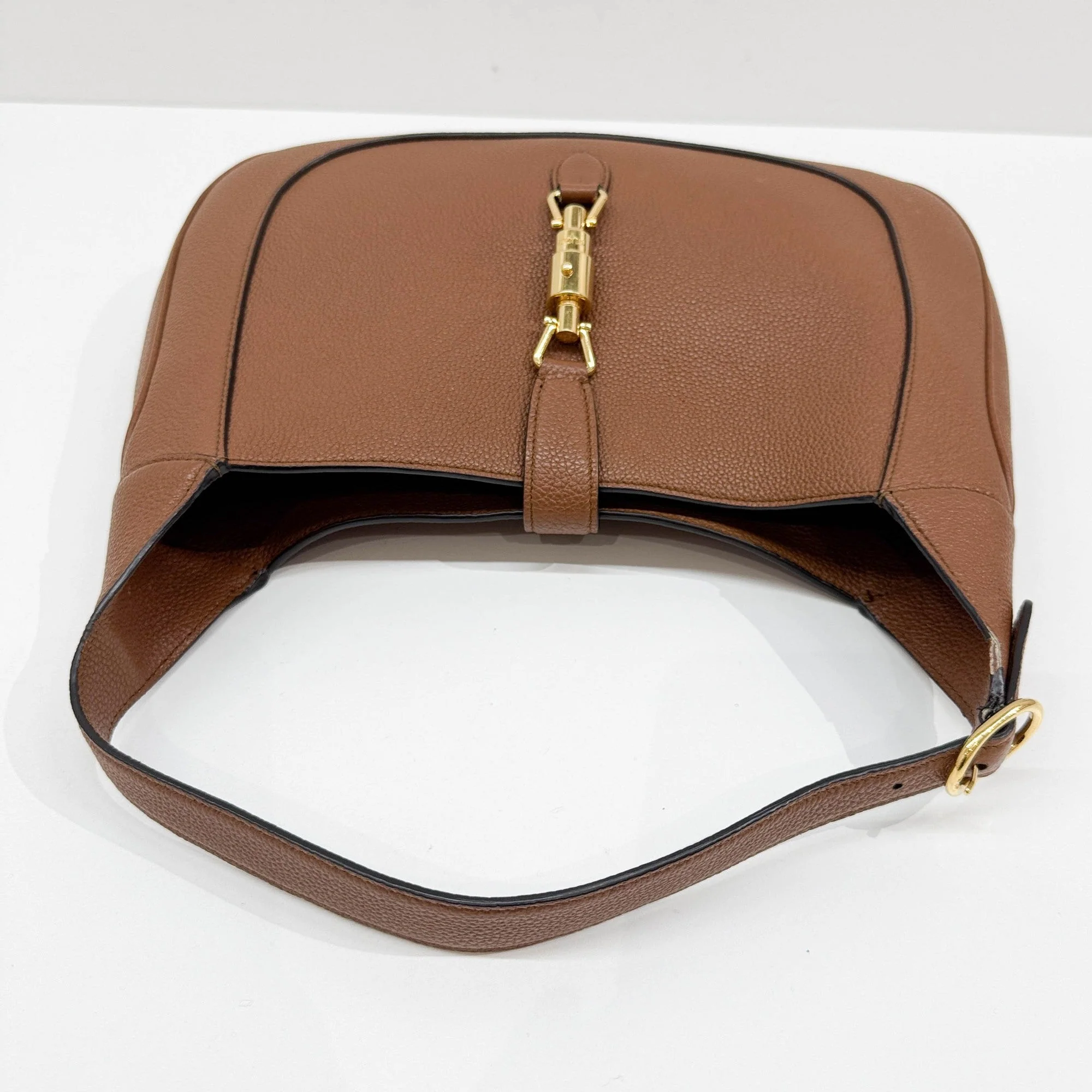 Jackie 1961 Brown Leather Shoulder Bag - Image 7