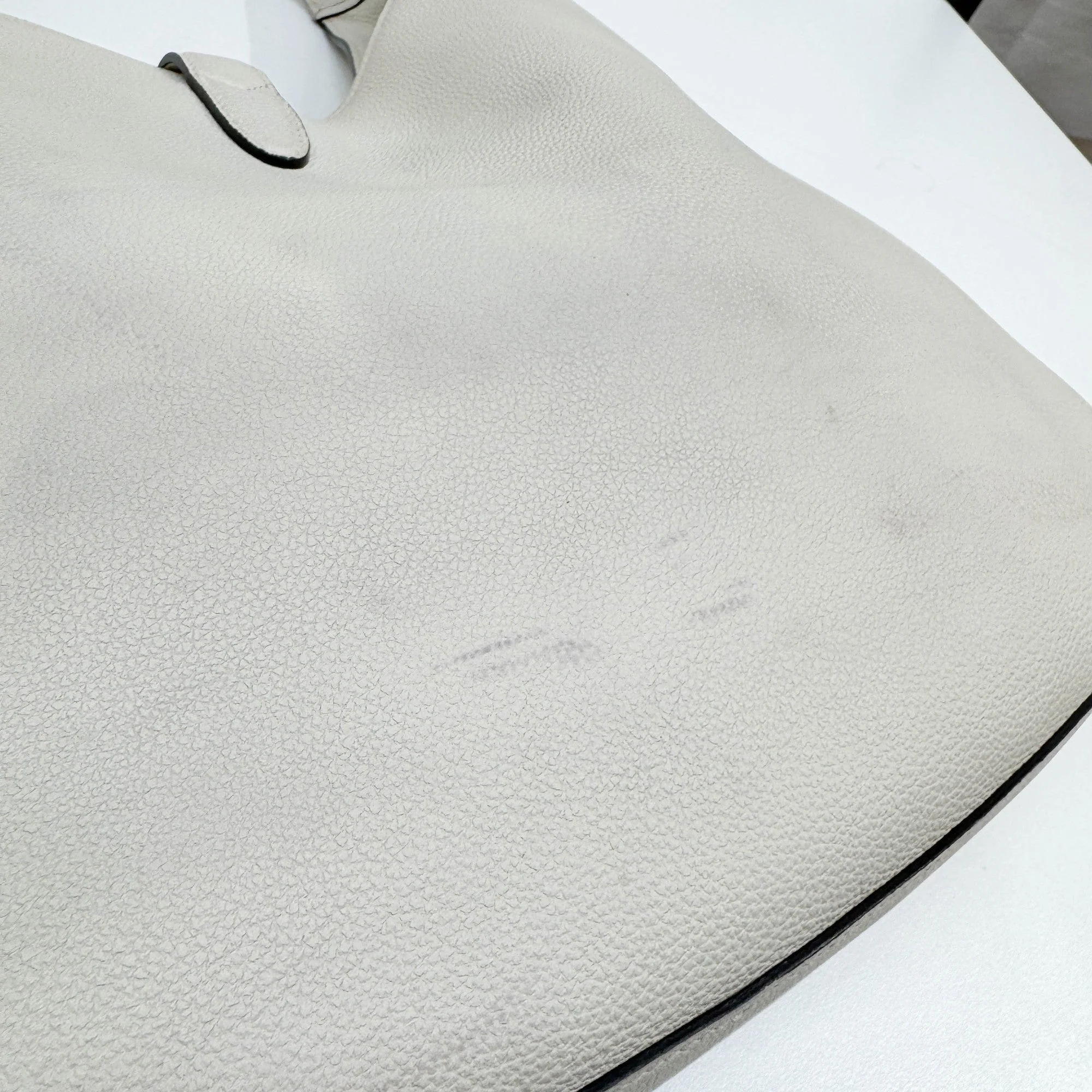 Jackie 1961 Eggshell White Leather Shoulder Bag - Image 16