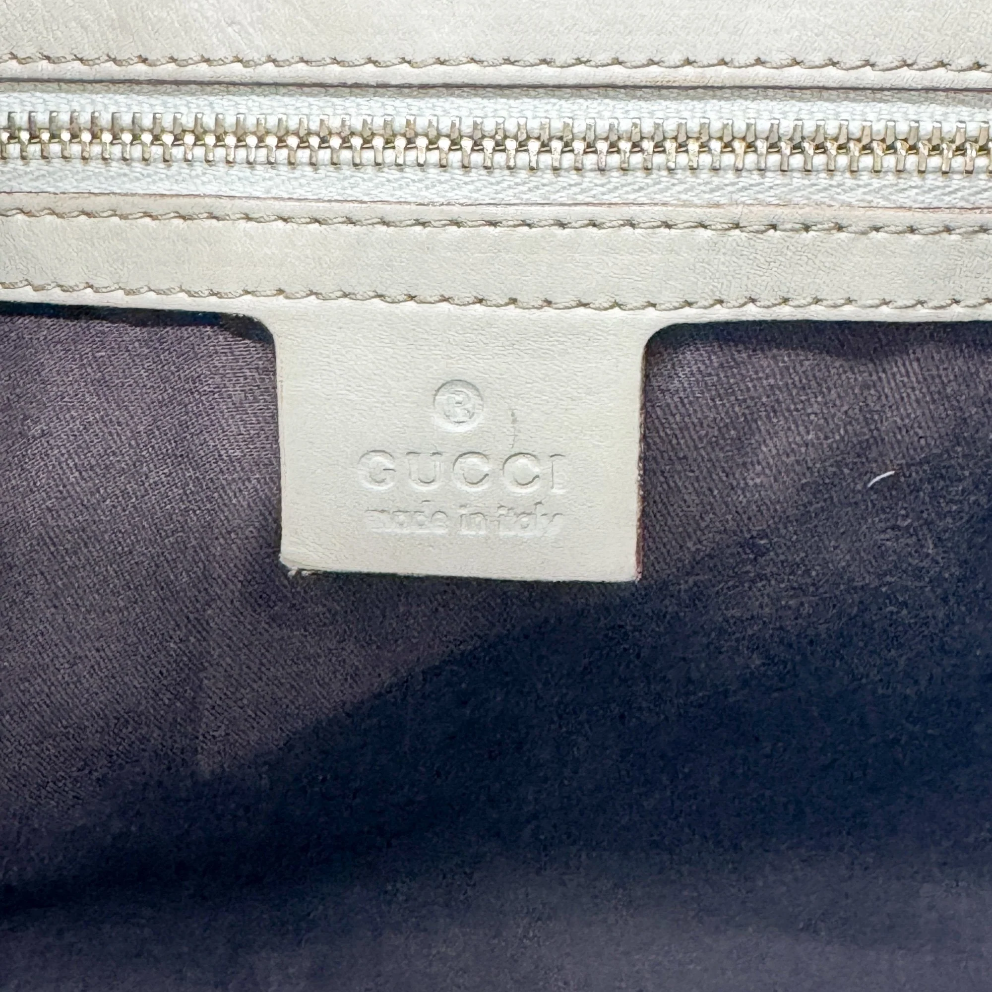 Jackie Eggshell White Monogram Leather Shoulder Bag - Image 21