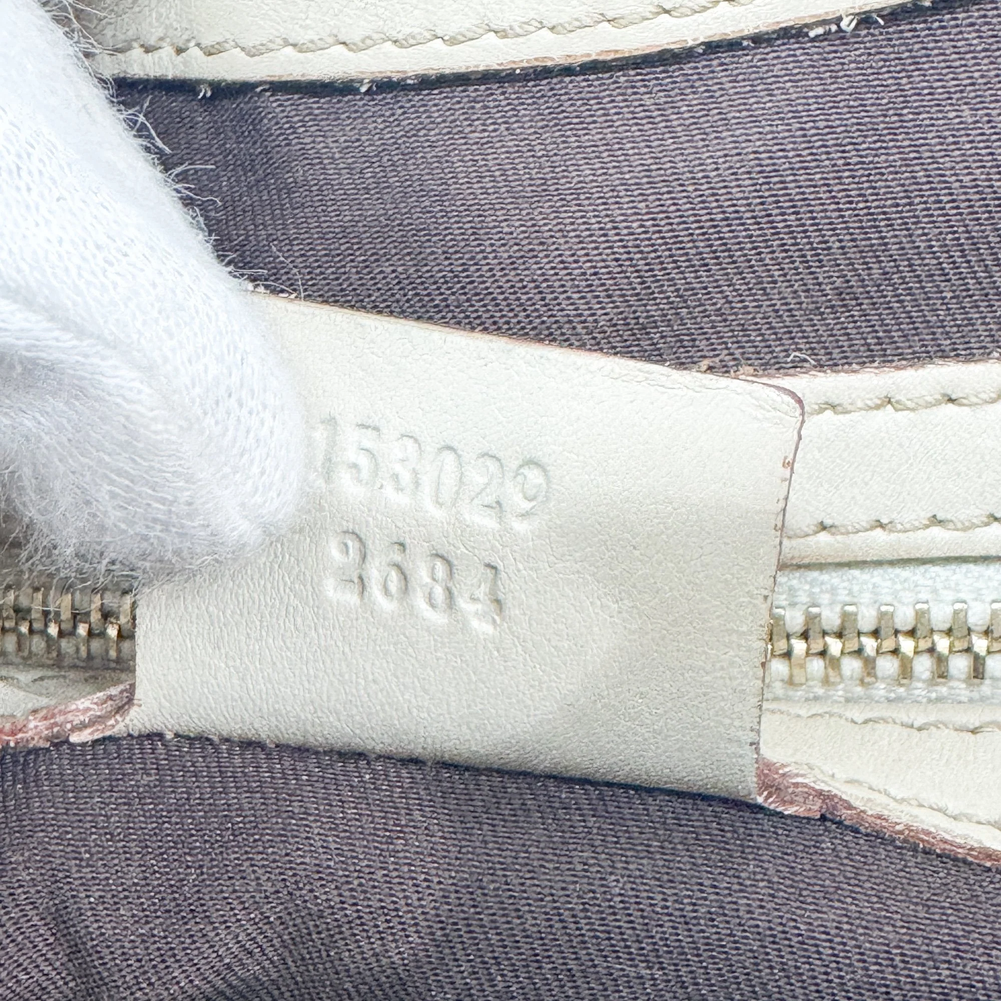 Jackie Eggshell White Monogram Leather Shoulder Bag - Image 22