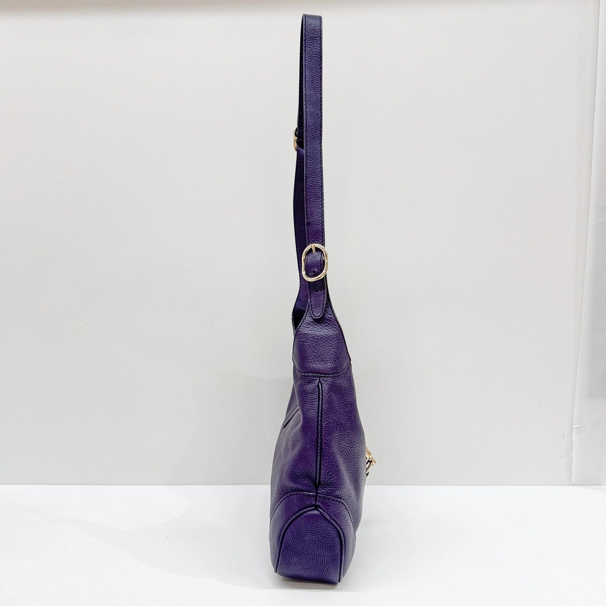Jackie 1961 Purple Leather Two Way Bag - Image 6